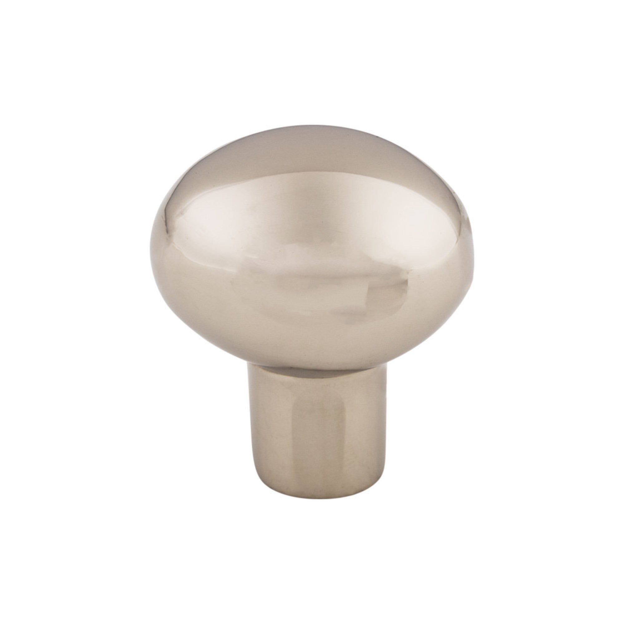 Aspen II Small Egg Oval Knob - Polished Nickel