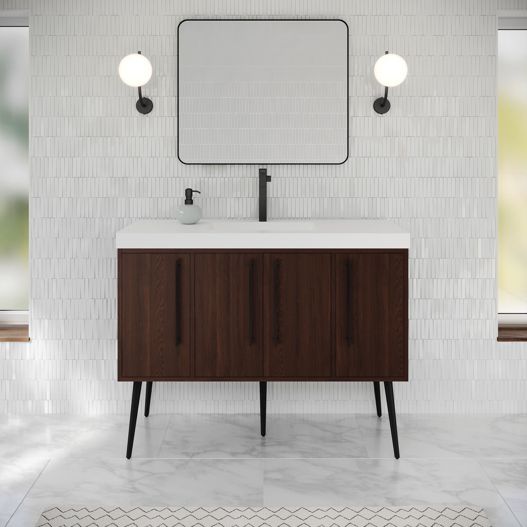 48" Tempest Vanity – Dark Walnut