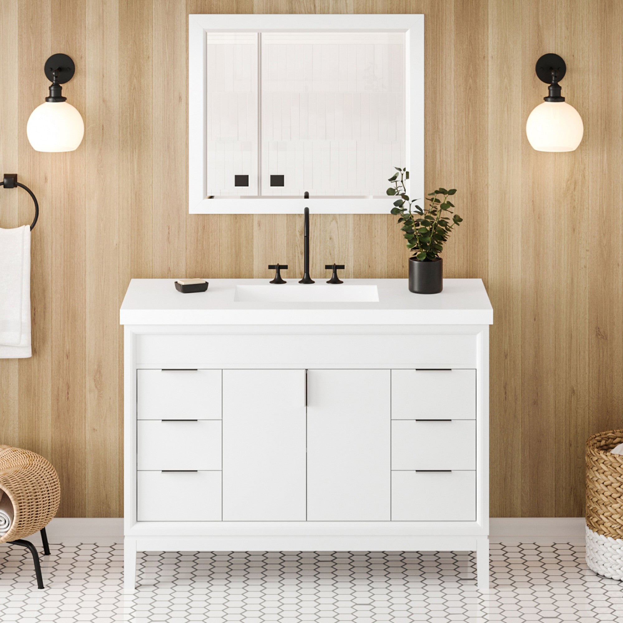 48" Theodora Vanity – White