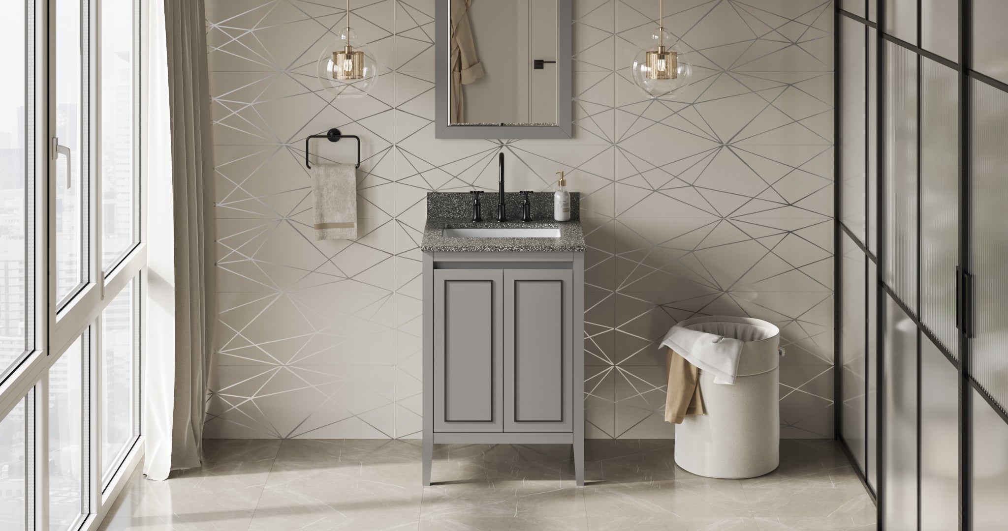 24" Percival Vanity – Grey