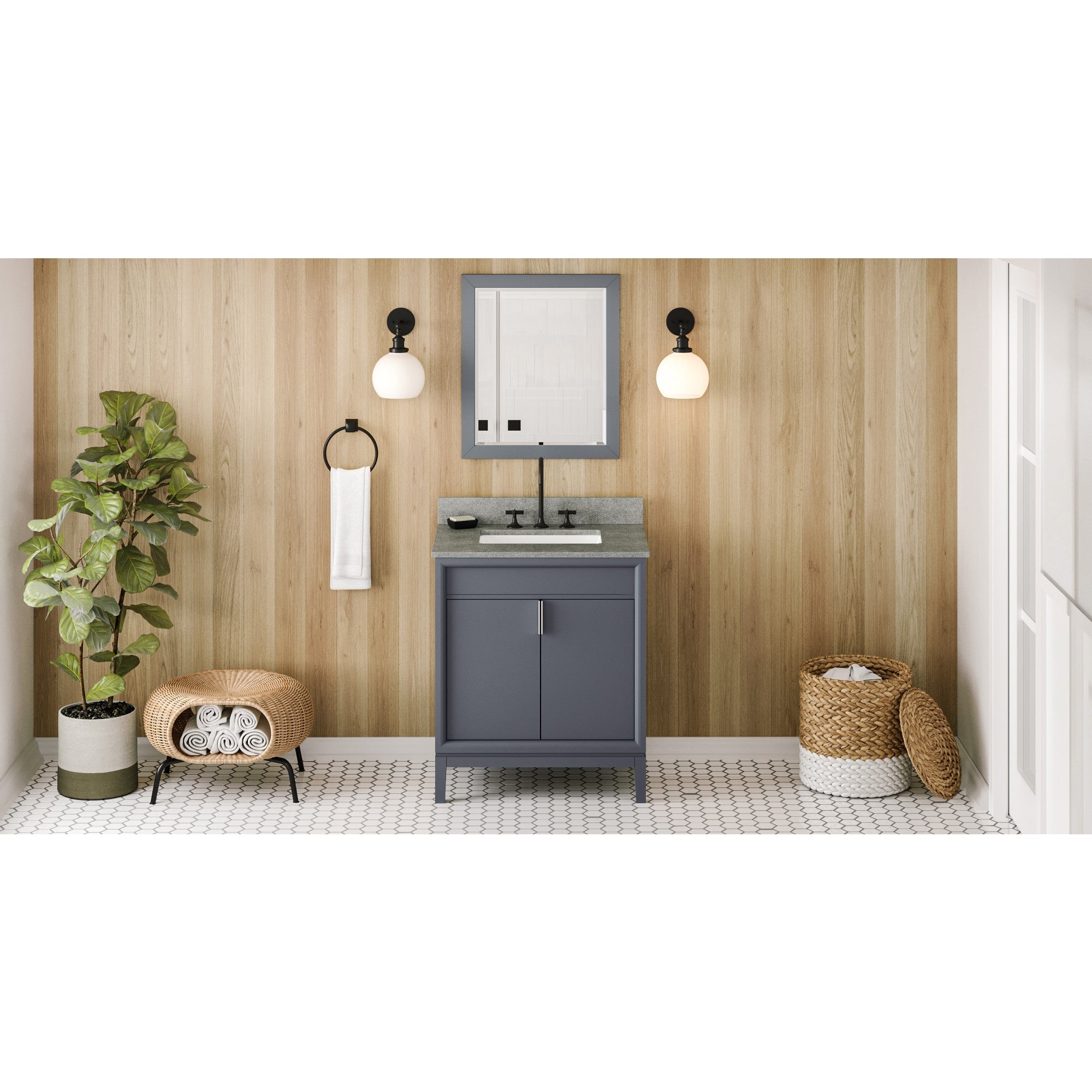 30" Theodora Vanity – Blue Steel