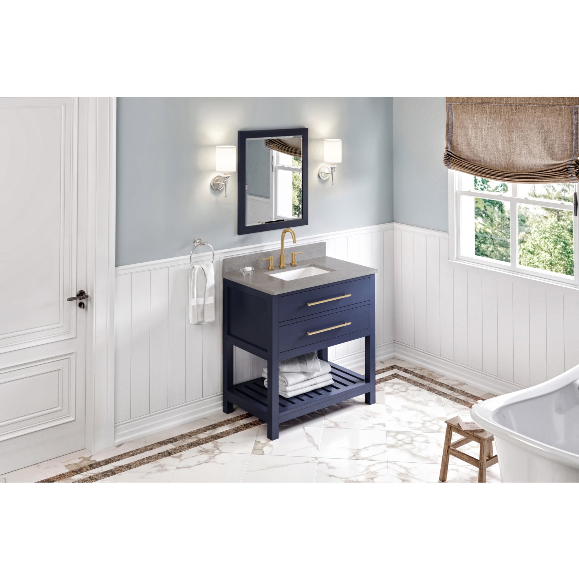 36" Wavecrest Vanity – Hale Blue