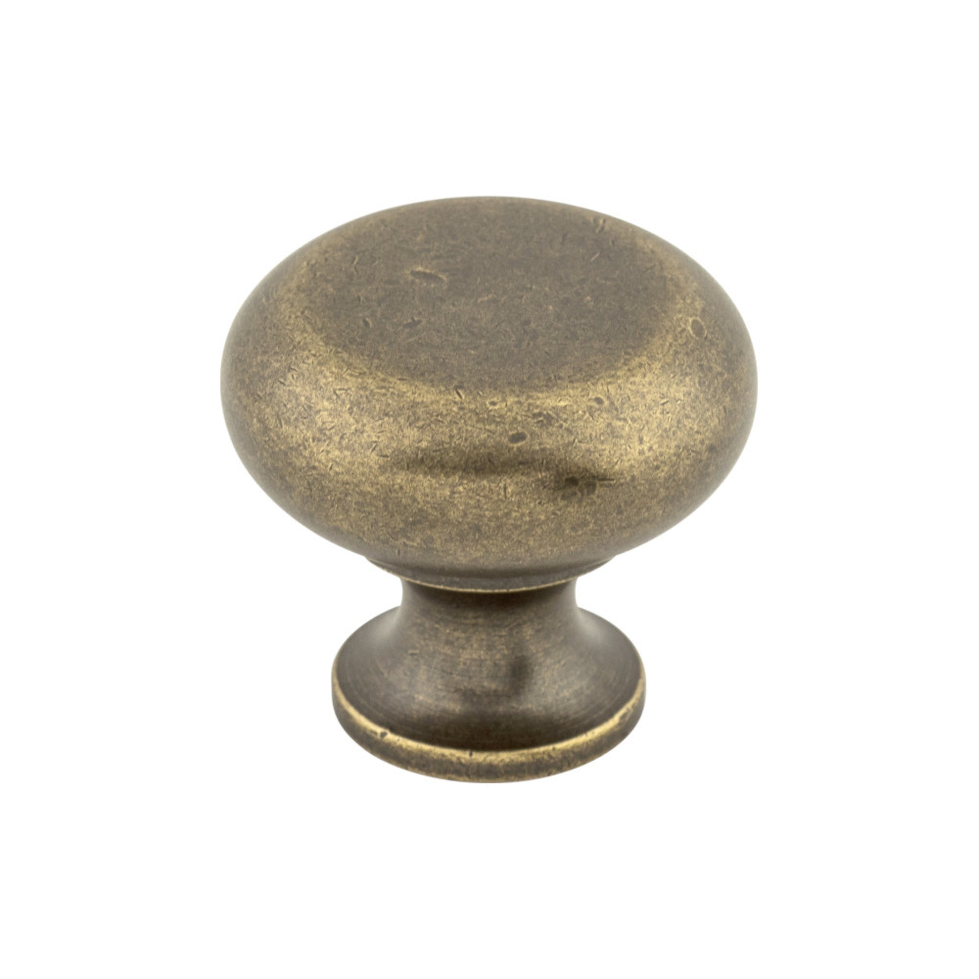 Flat Faced 1 1/4" Diameter Round Knob - German Bronze