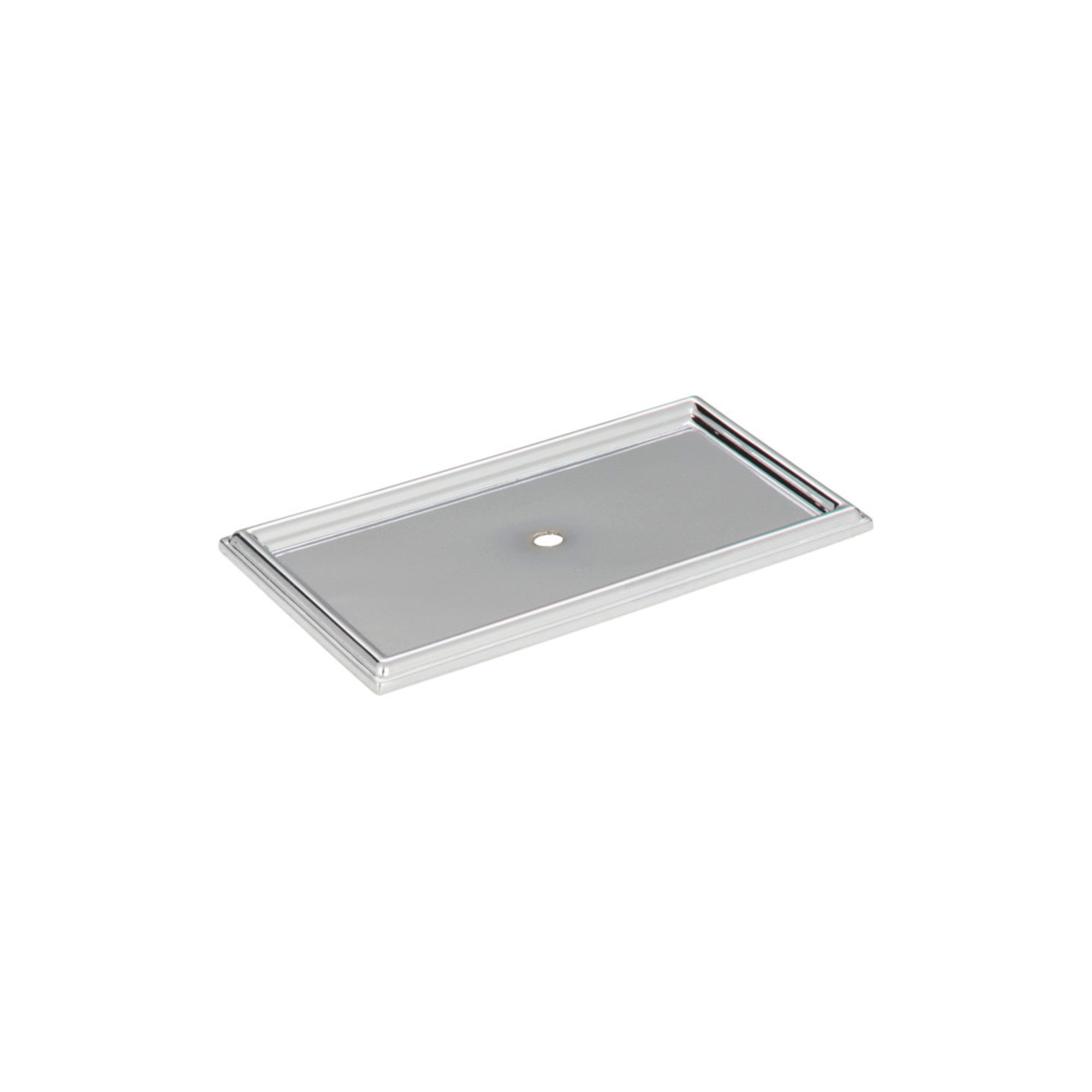 Campaign Rope Knob Backplate - Polished Chrome