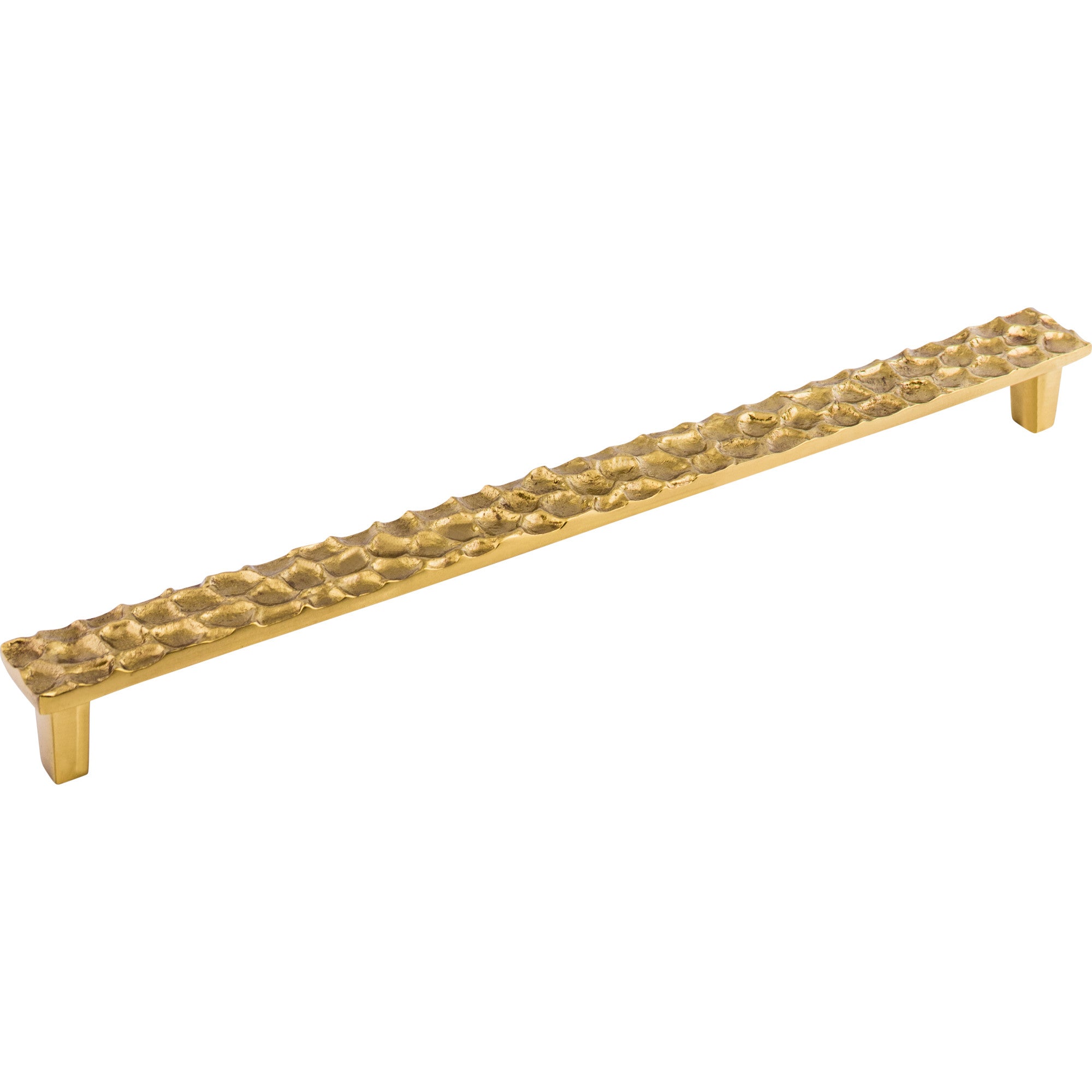 Cobblestone 12 9/16" Center to Center Bar Pull - Polished Brass