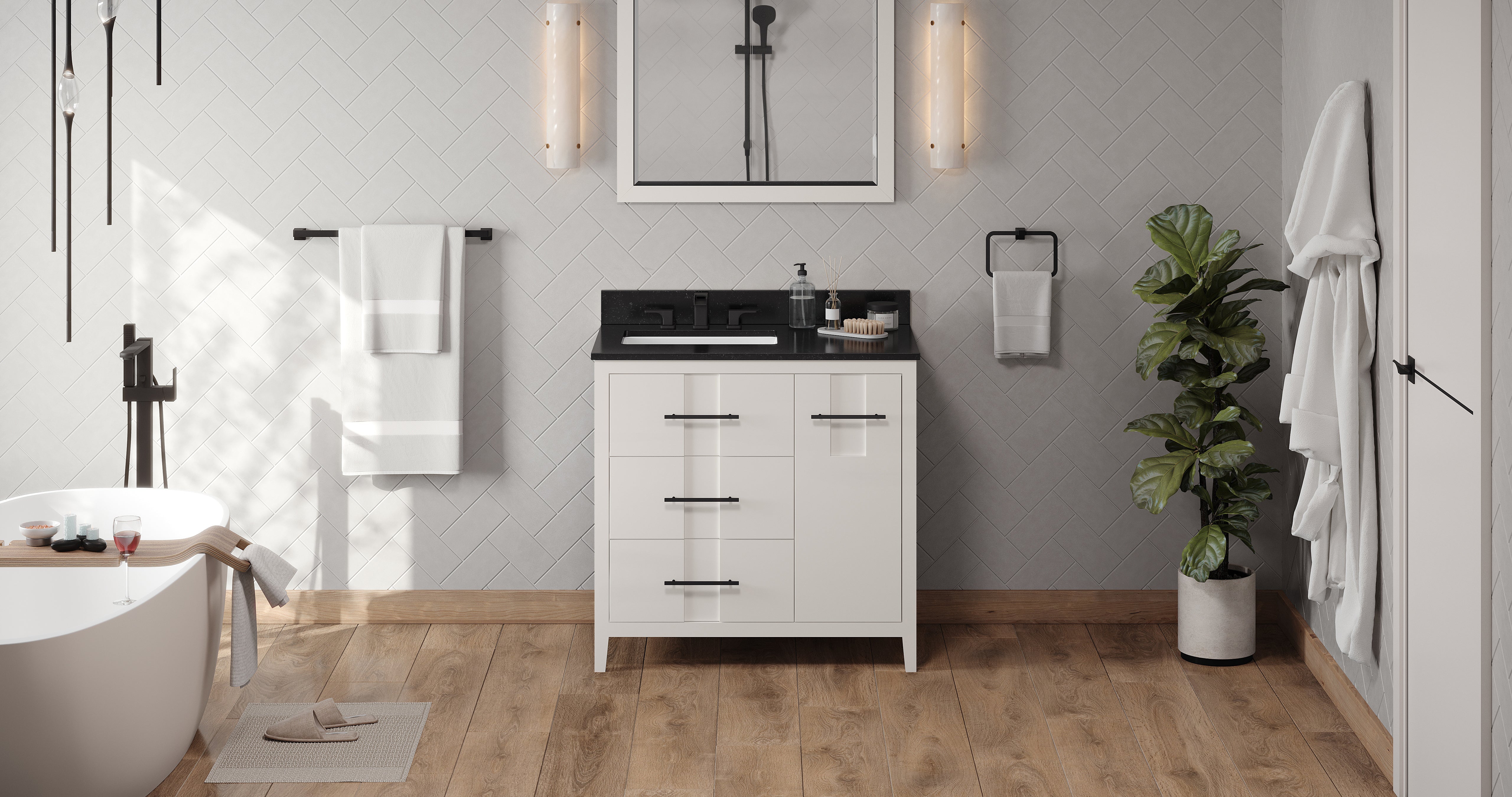 36" Katara Vanity – Left Offset