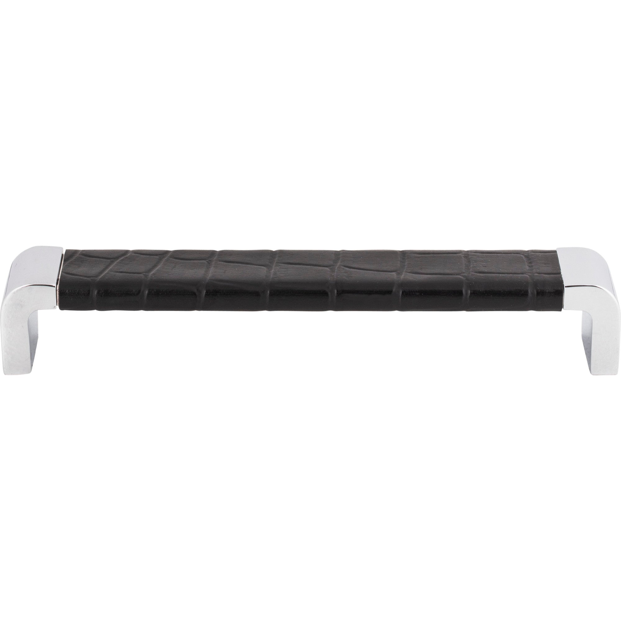 Paradigm Bar Pull - CH & Black Croc Leather