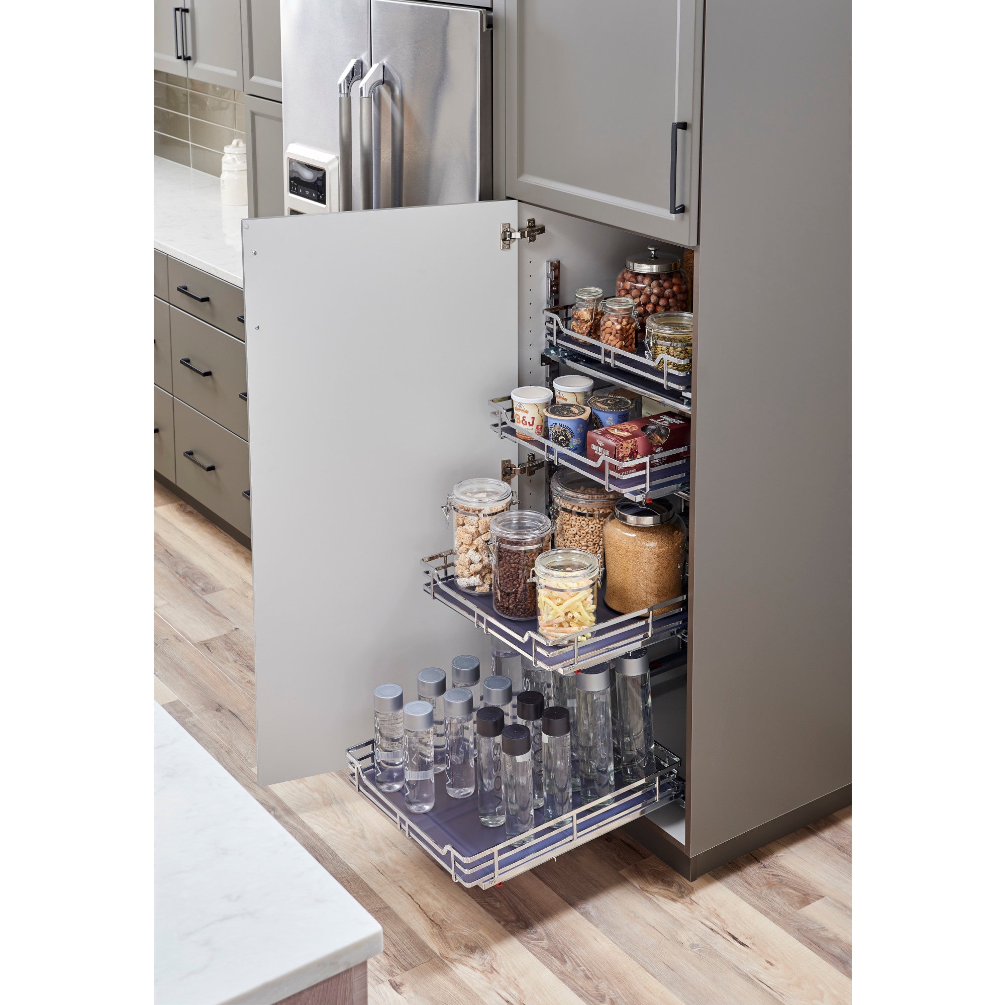 21" Polished Chrome STORAGE WITH STYLE® Metal Soft-close Pullout Basket