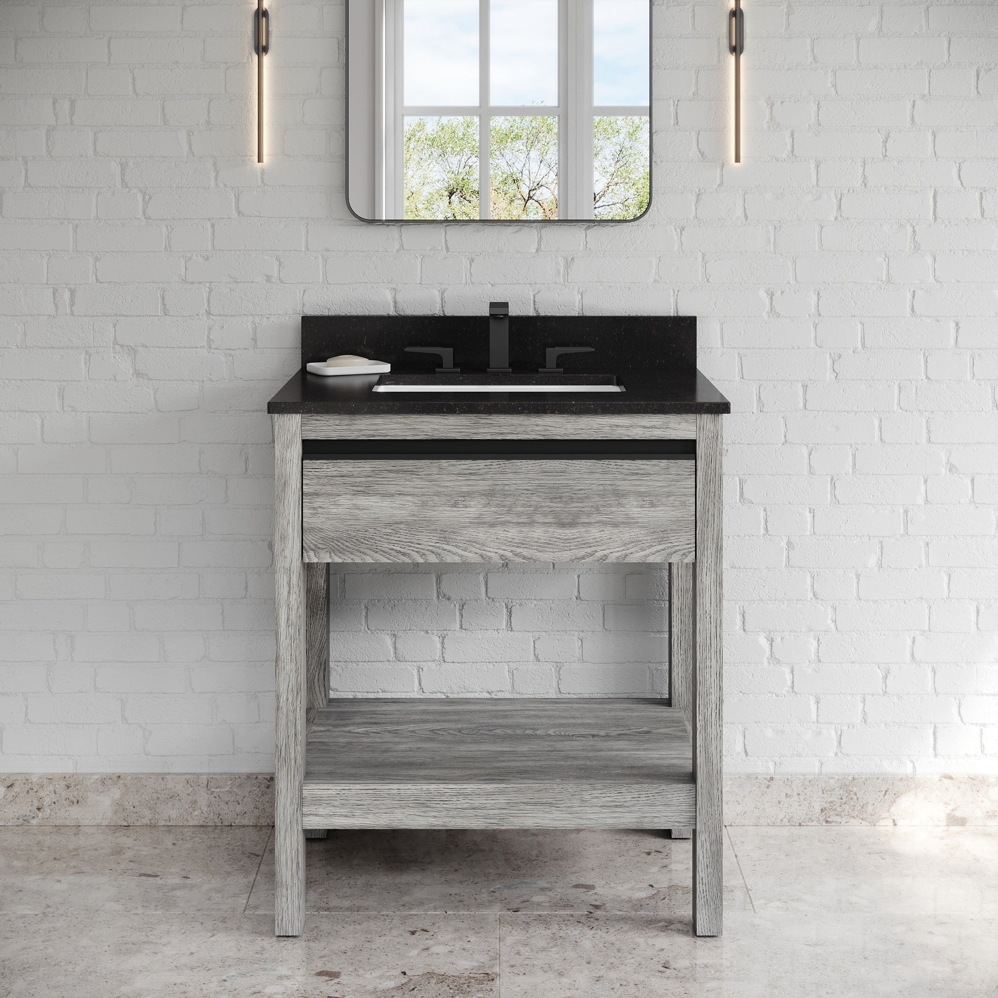 30" Jubilee Vanity – Weathered Grey
