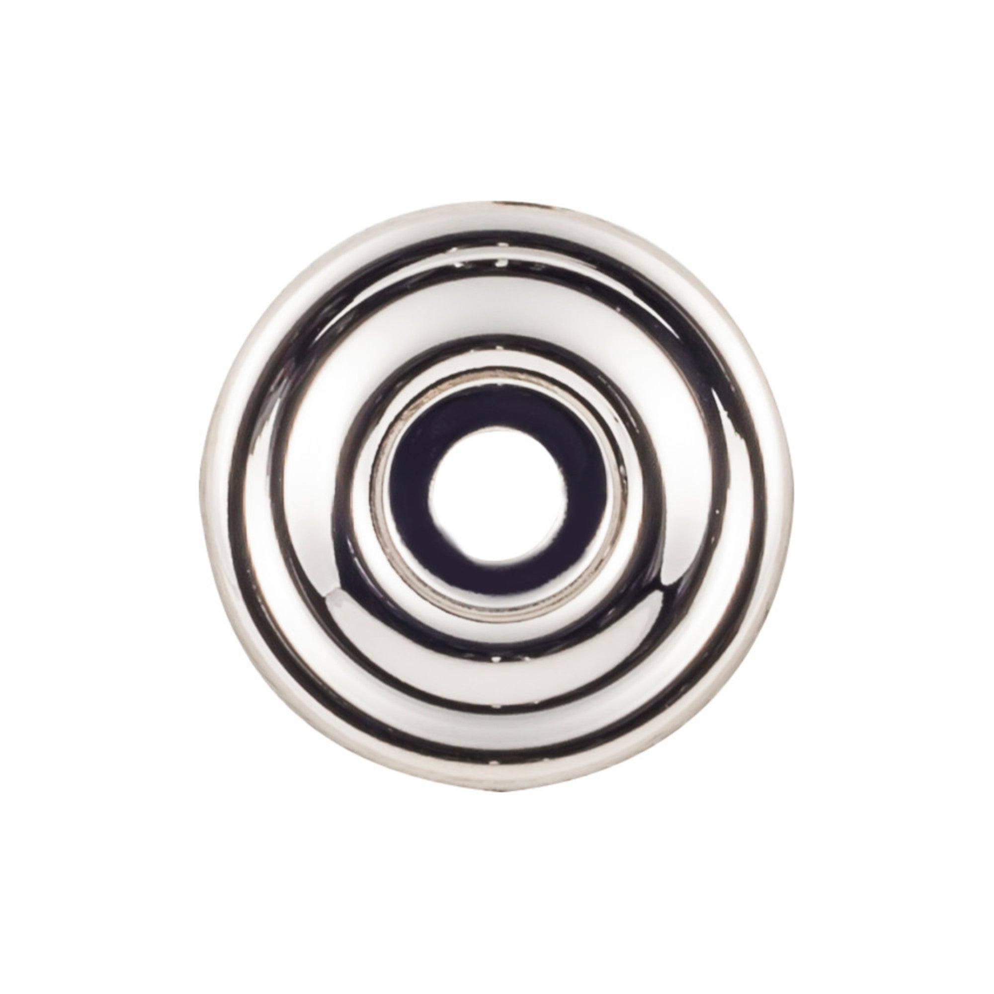 Brixton Knob Backplate - Polished Nickel