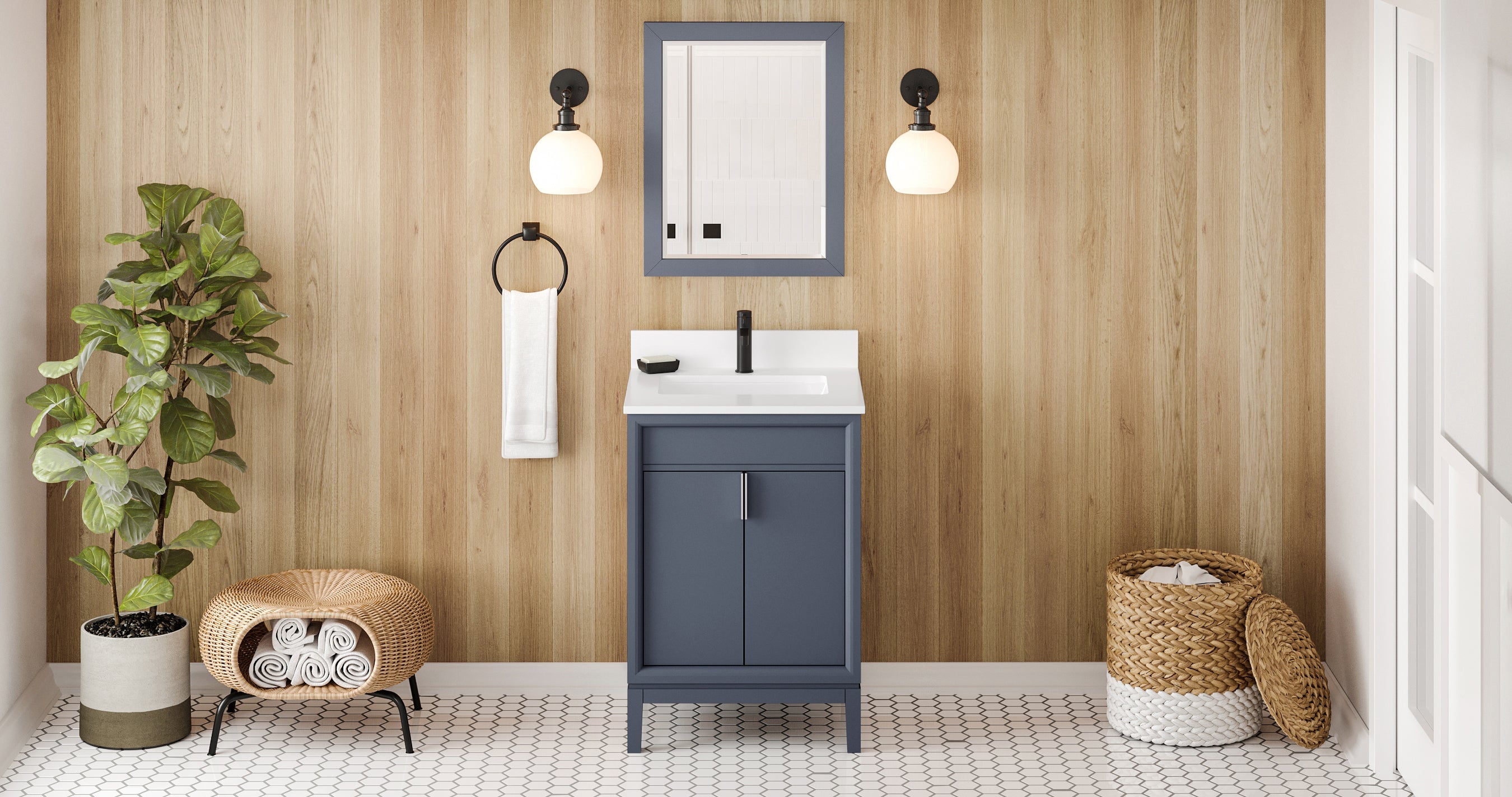 24" Theodora Vanity – Blue Steel