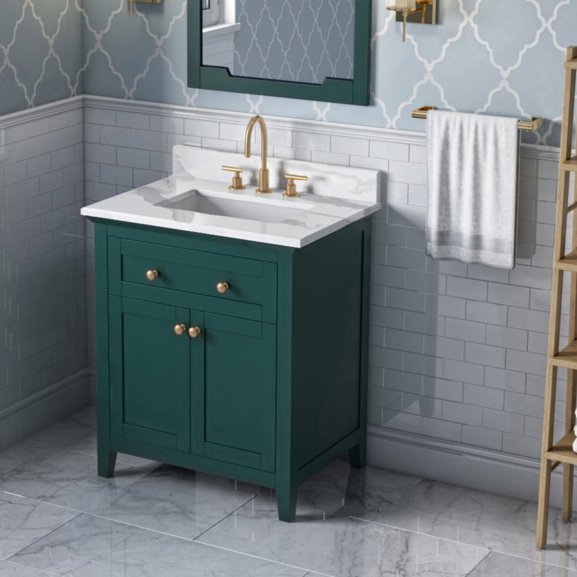 30" Chatham Vanity – Forest Green