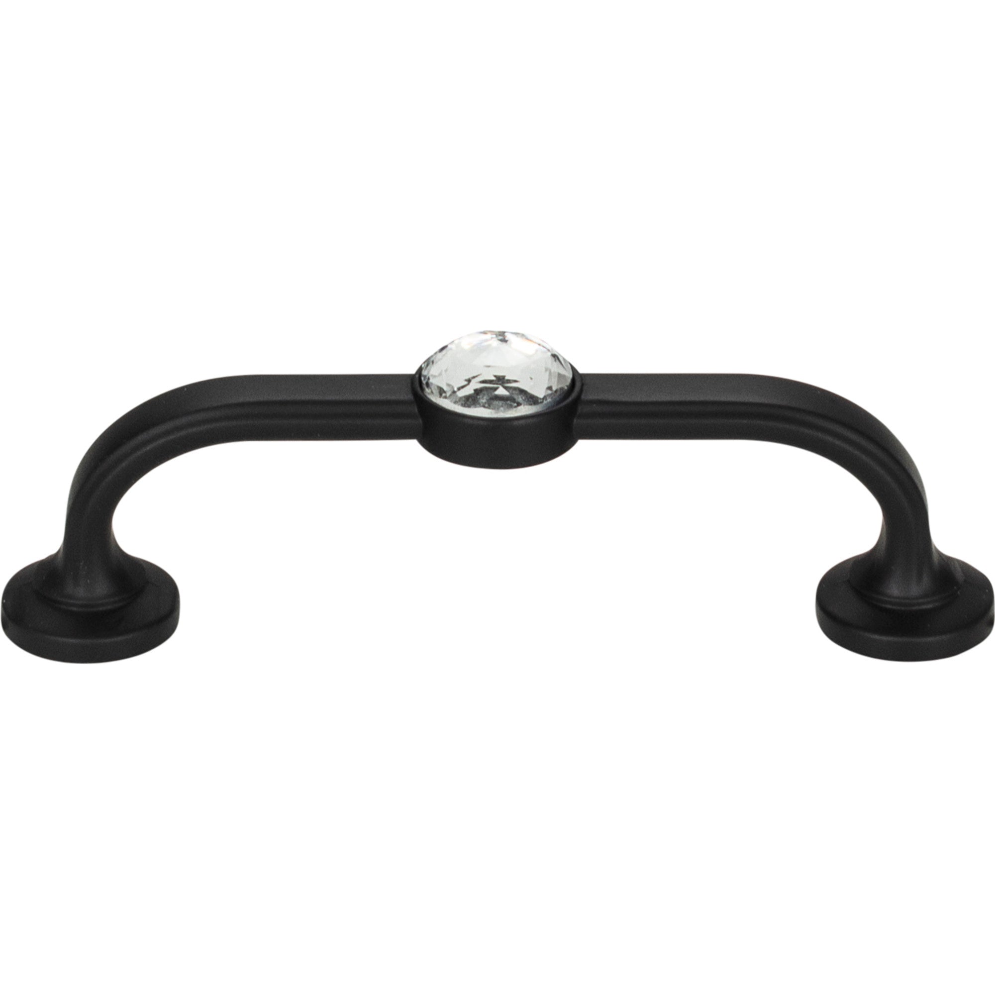 Legacy Crystal Bar Pull - Matte Black