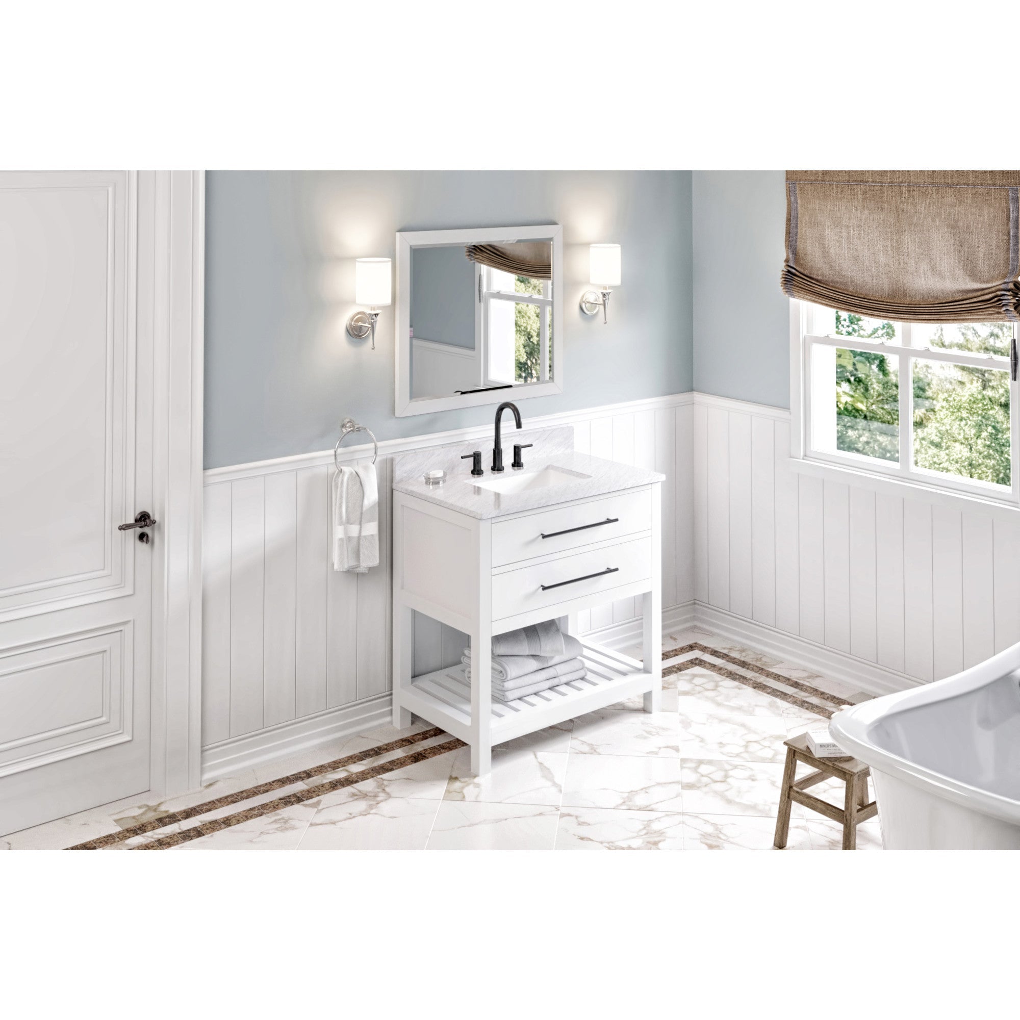 36" Wavecrest Vanity – White