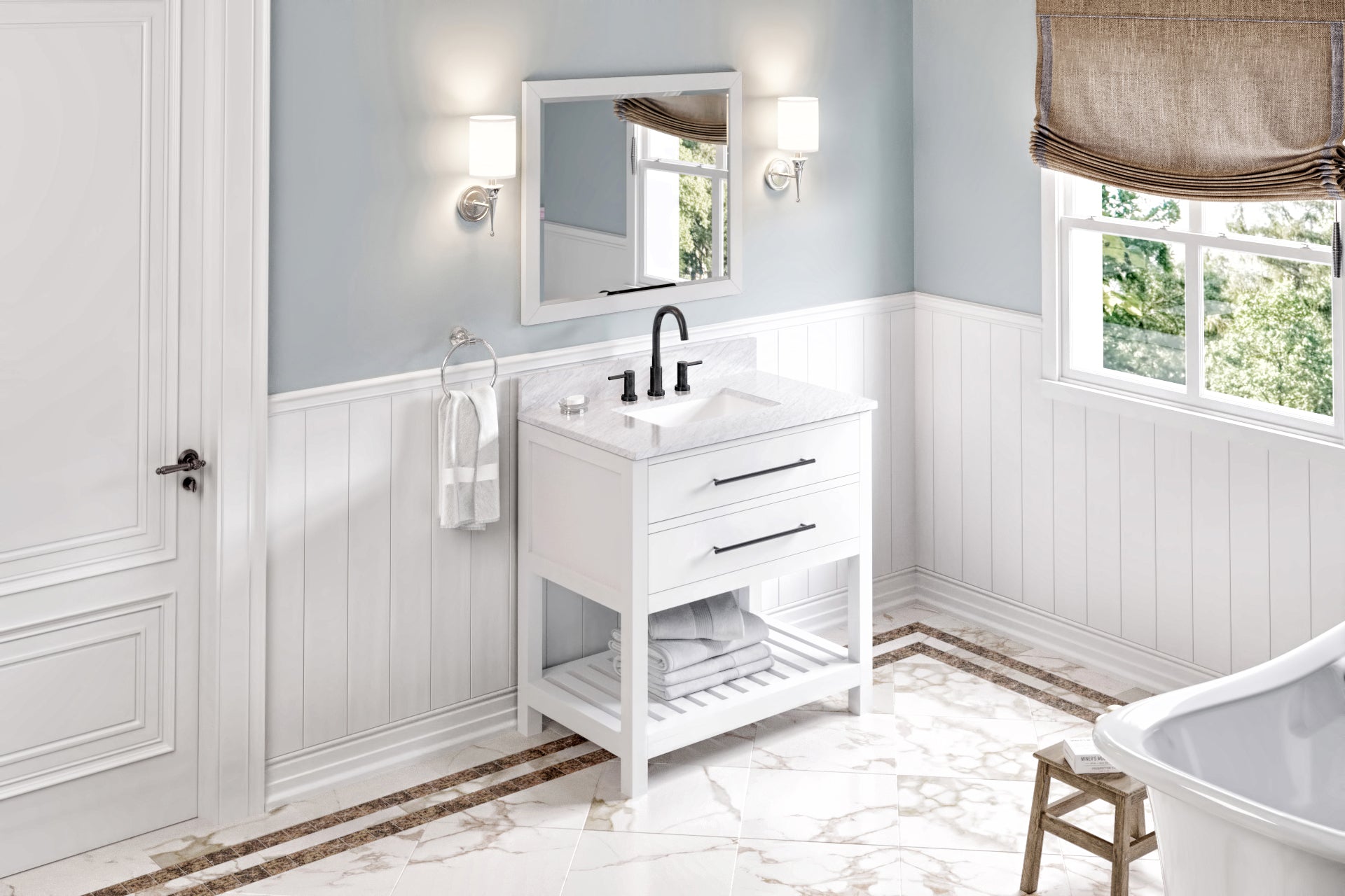 36" Wavecrest Vanity – White