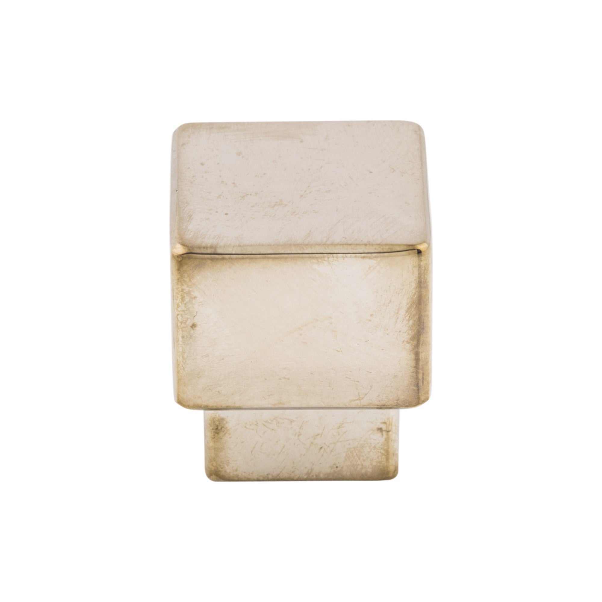 Tapered 1" Length Square Knob - Polished Nickel