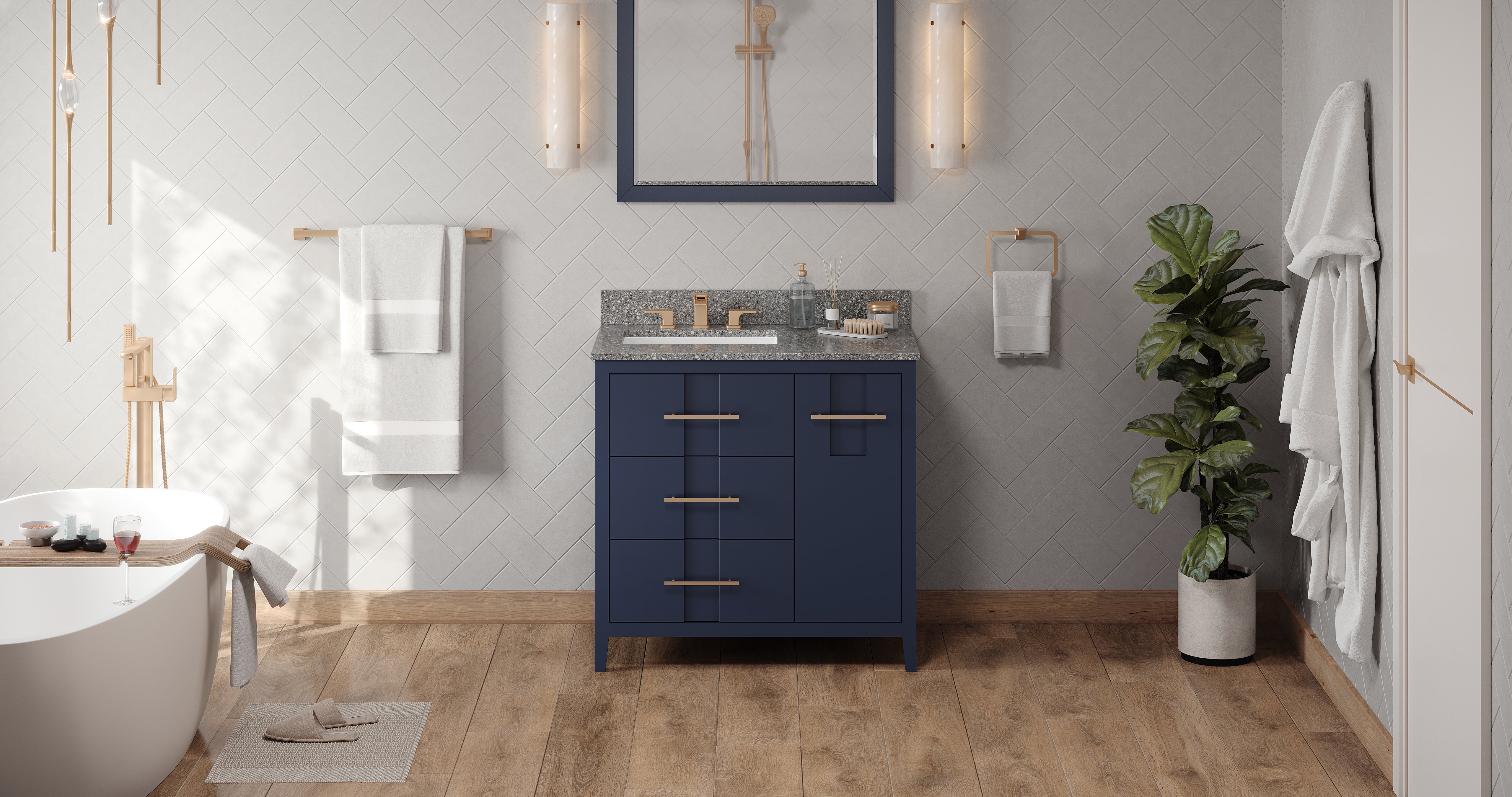 36" Katara Vanity – Left Offset