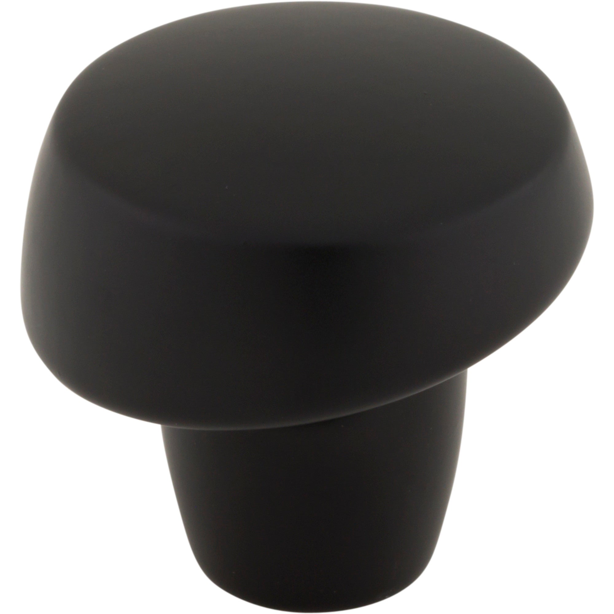 Florham 1 1/4" Diameter Round Knob - Flat Black
