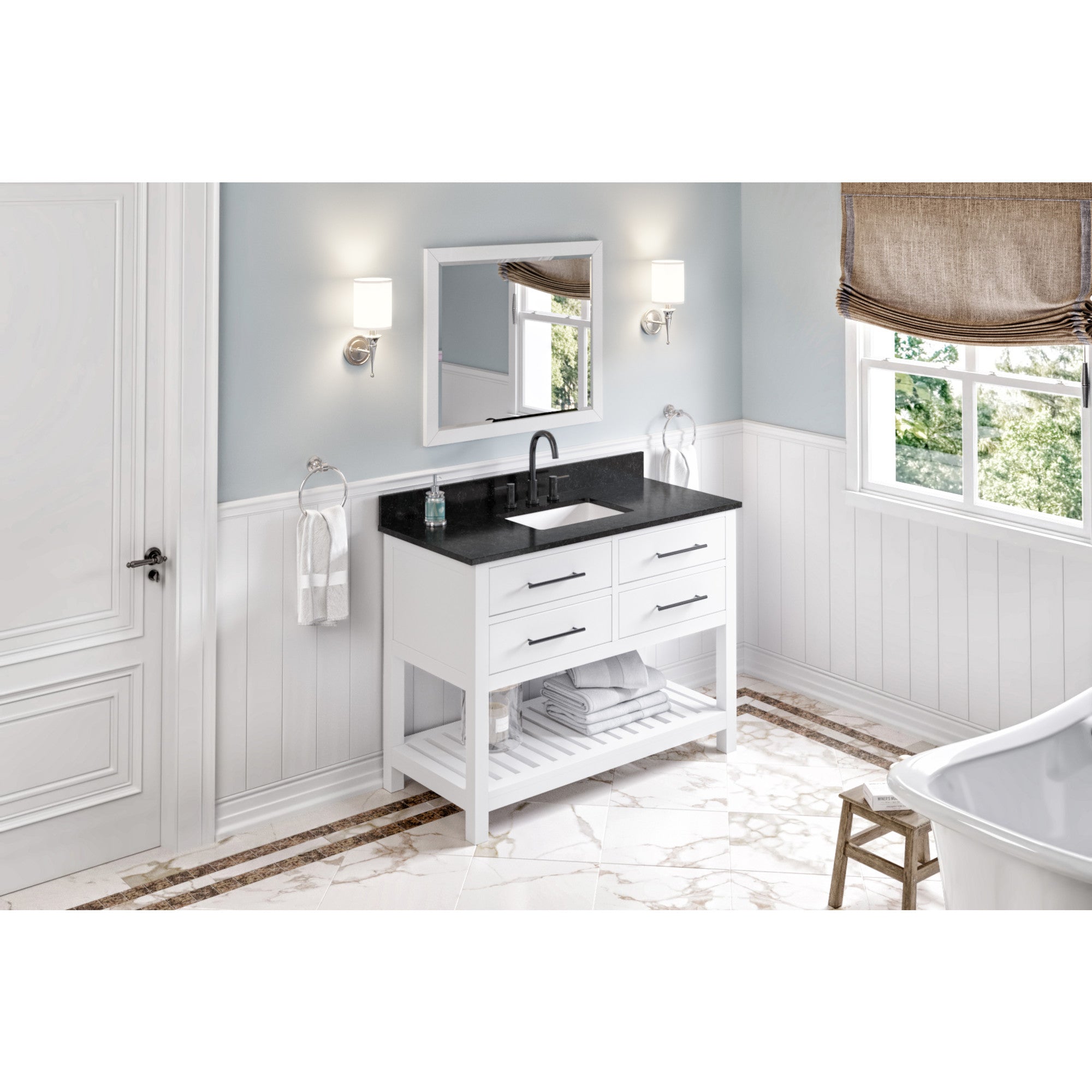 48" Wavecrest Vanity – White