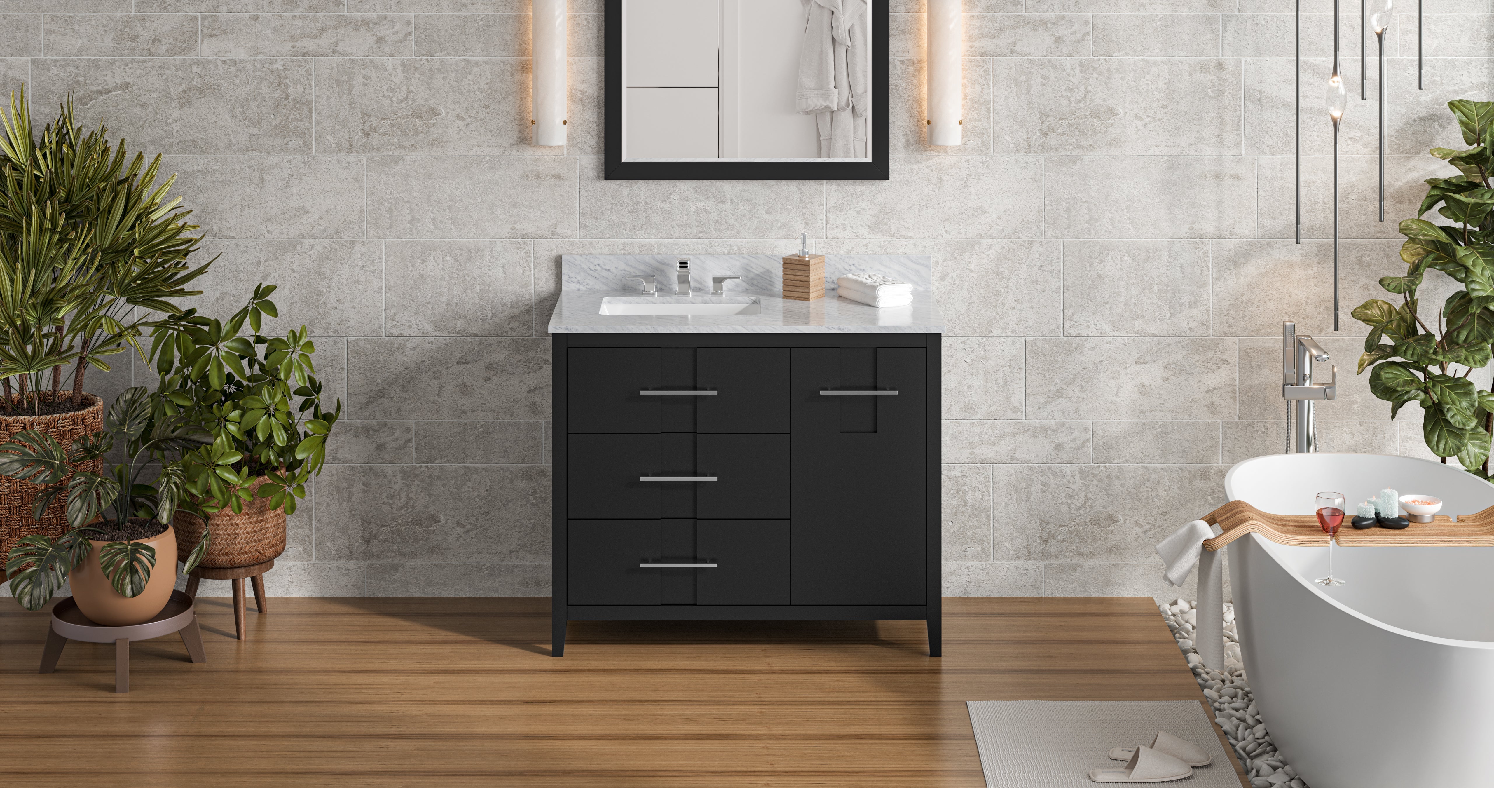 42" Katara Vanity – Left Offset