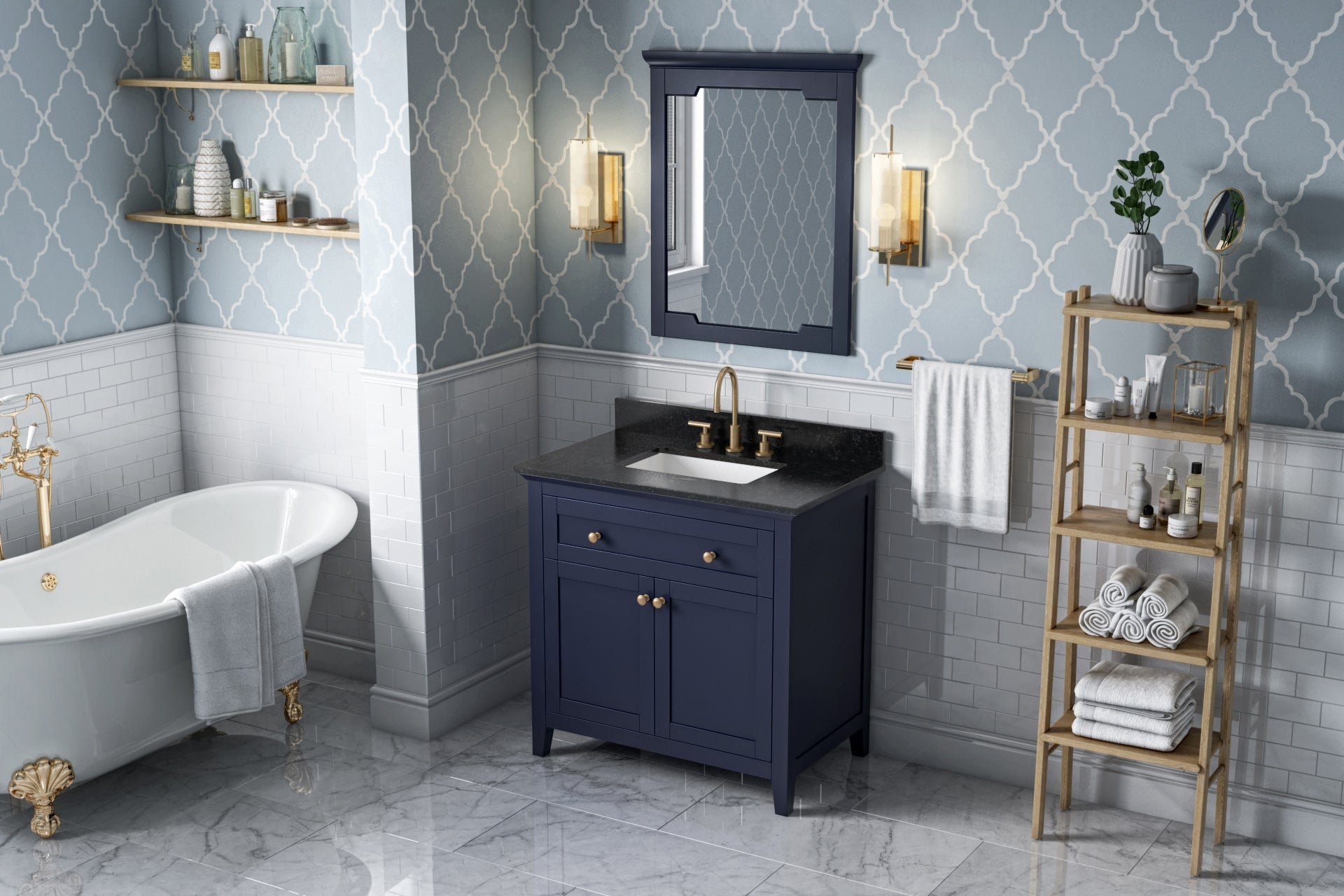 36" Chatham Vanity – Hale Blue