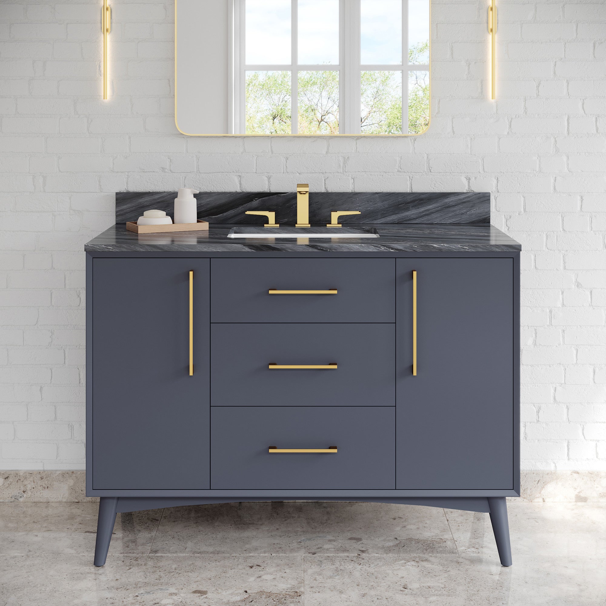 48" Dashwood Vanity – Blue Steel