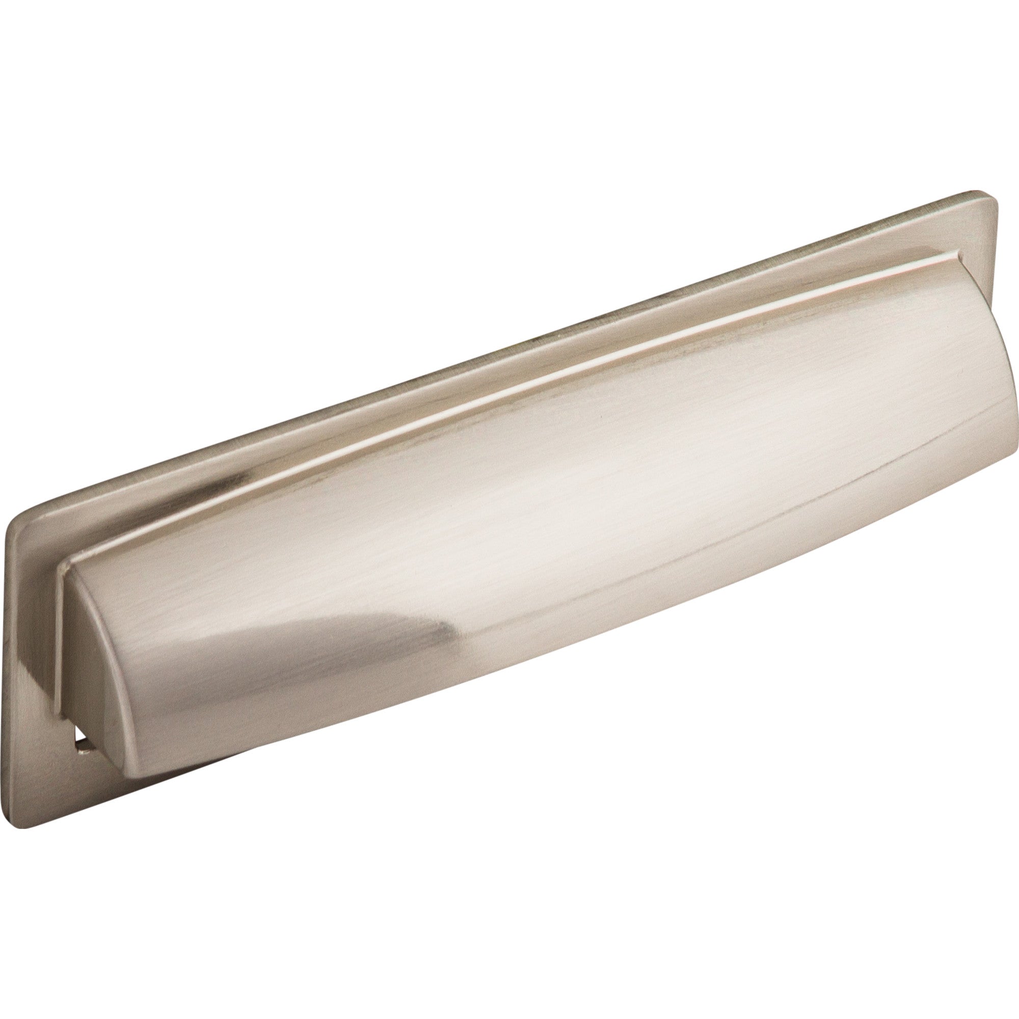 Hollin 5 1/16" Center to Center Cup/Bin Pull - Brushed Satin Nickel