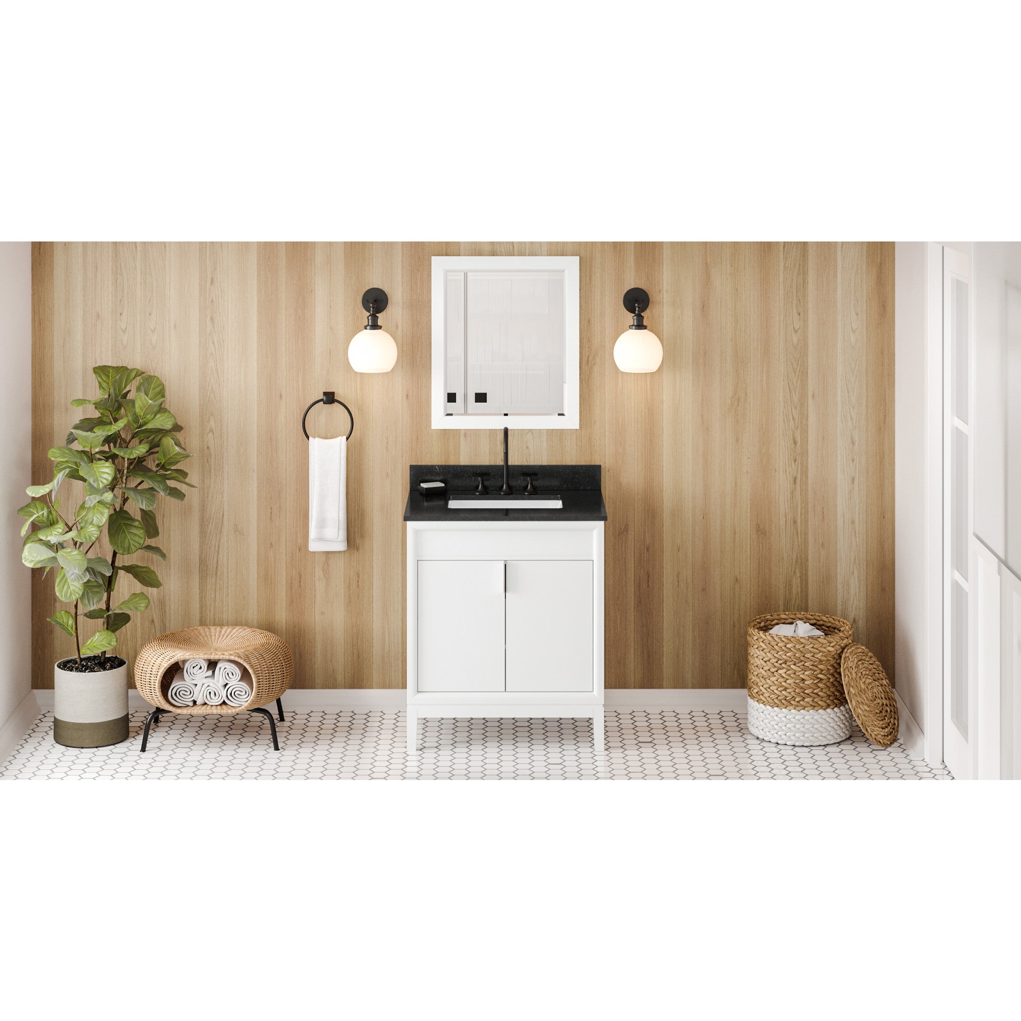 30" Theodora Vanity – White