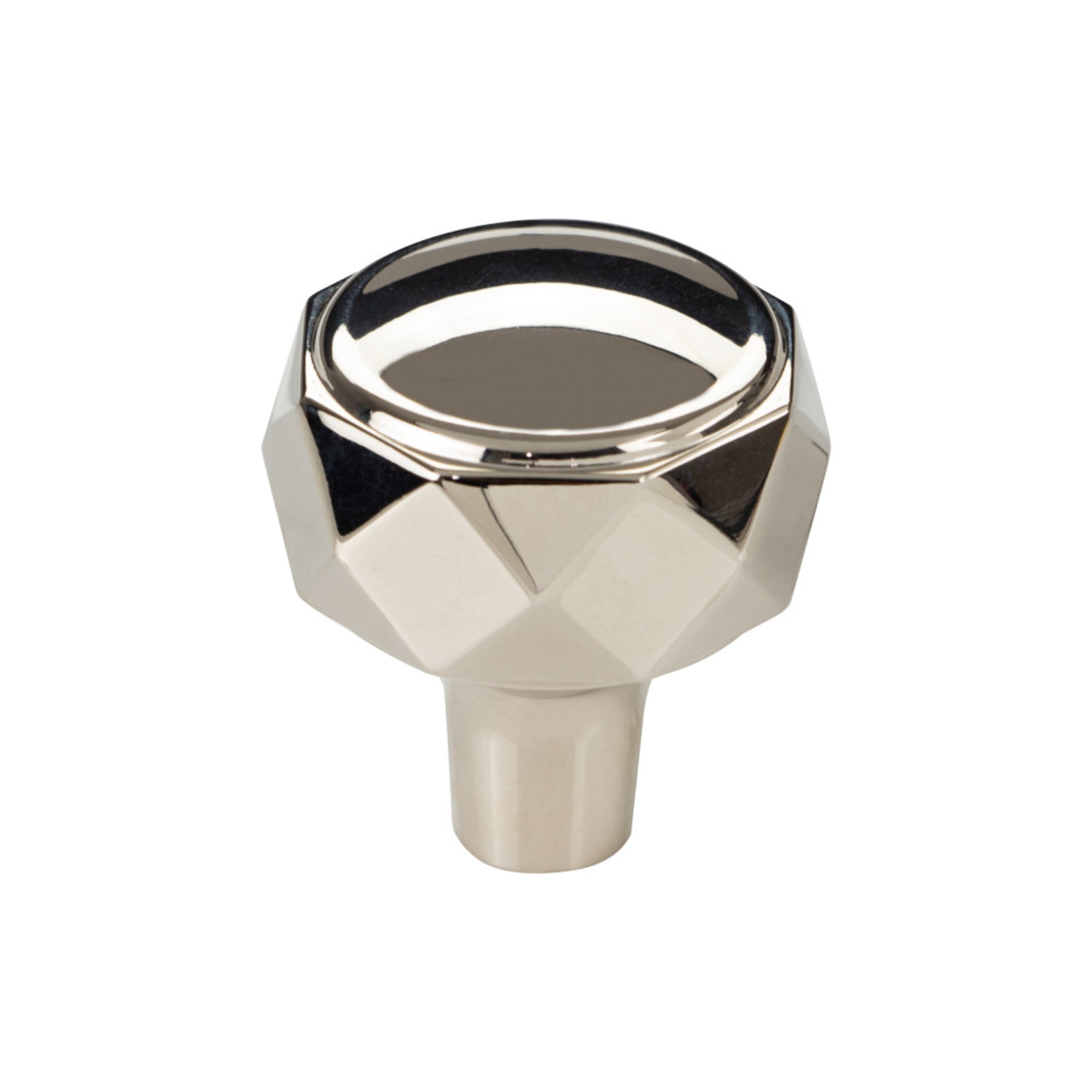 Kingsmill 1 1/4" Diameter Geometric Knob - Polished Nickel
