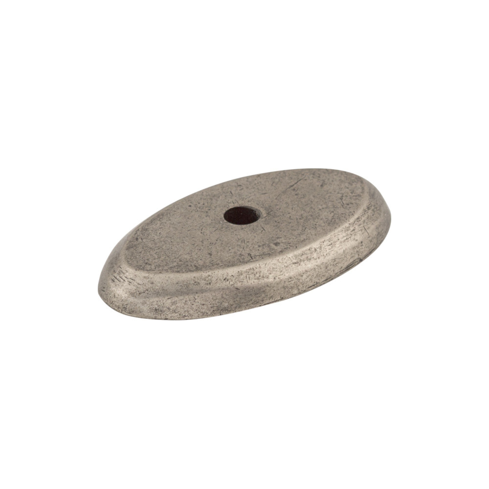 Aspen Oval Knob Backplate - Silicon Bronze Light