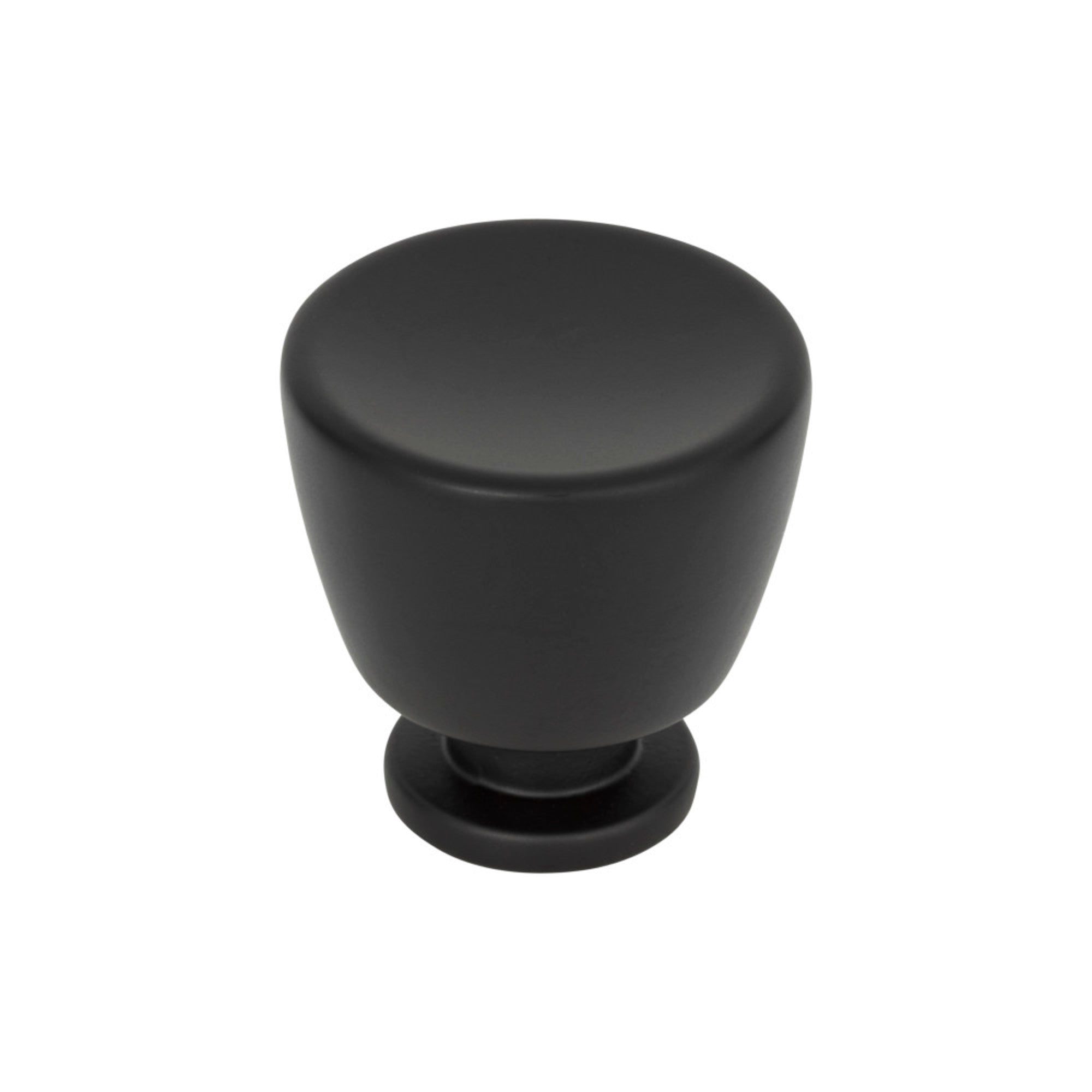 Tiki Hut Round Knob - Matte Black