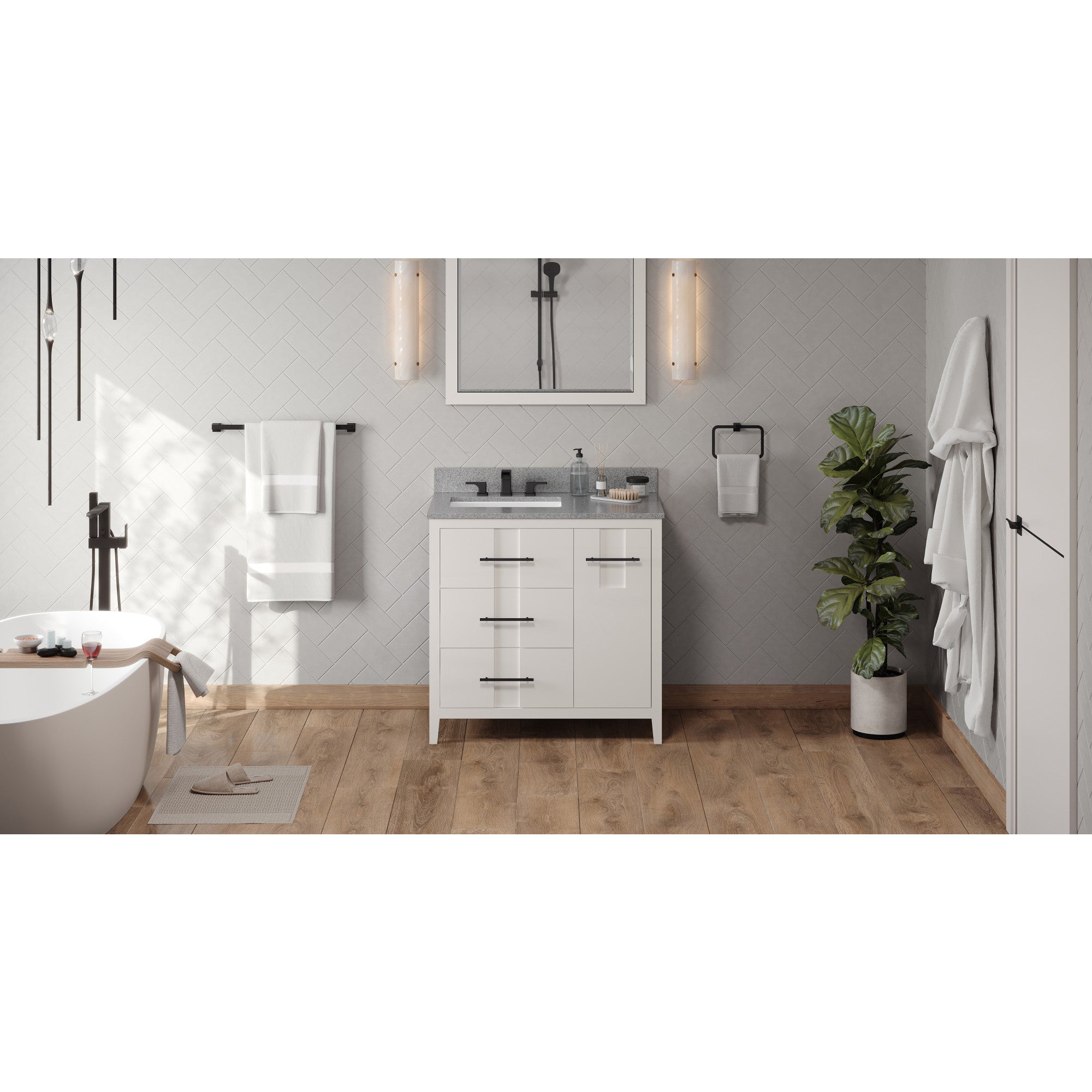36" Katara Vanity – Left Offset