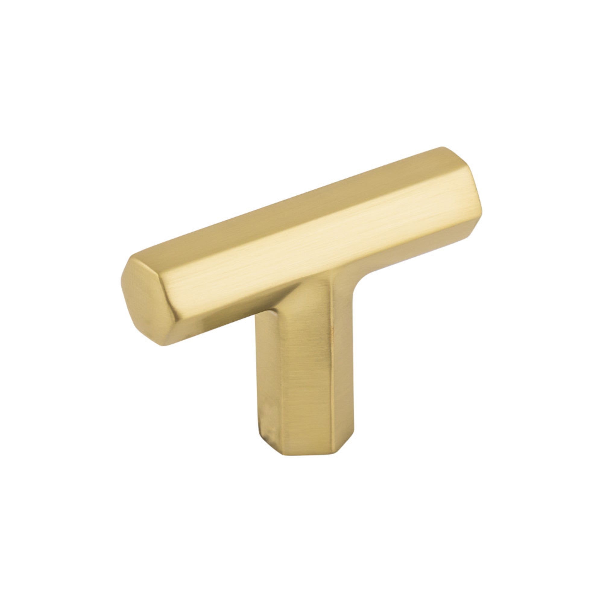 Lydia 1 3/4" Length Geometric Knob - Honey Bronze