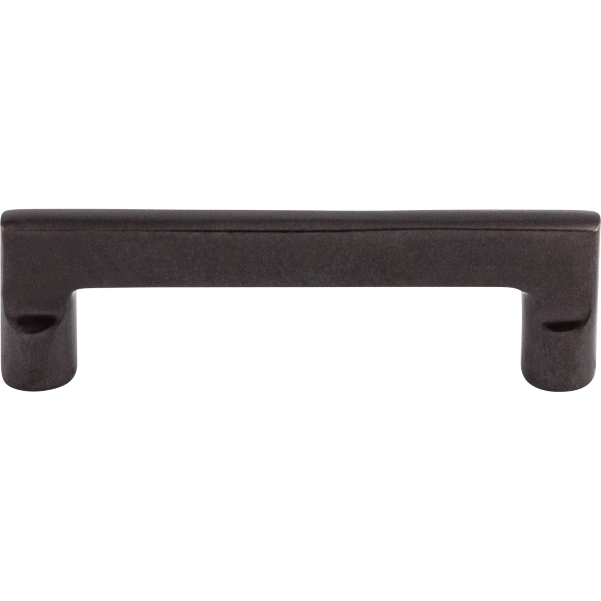 Aspen Flat Sided 4" Center to Center Bar Pull - Medium Bronze