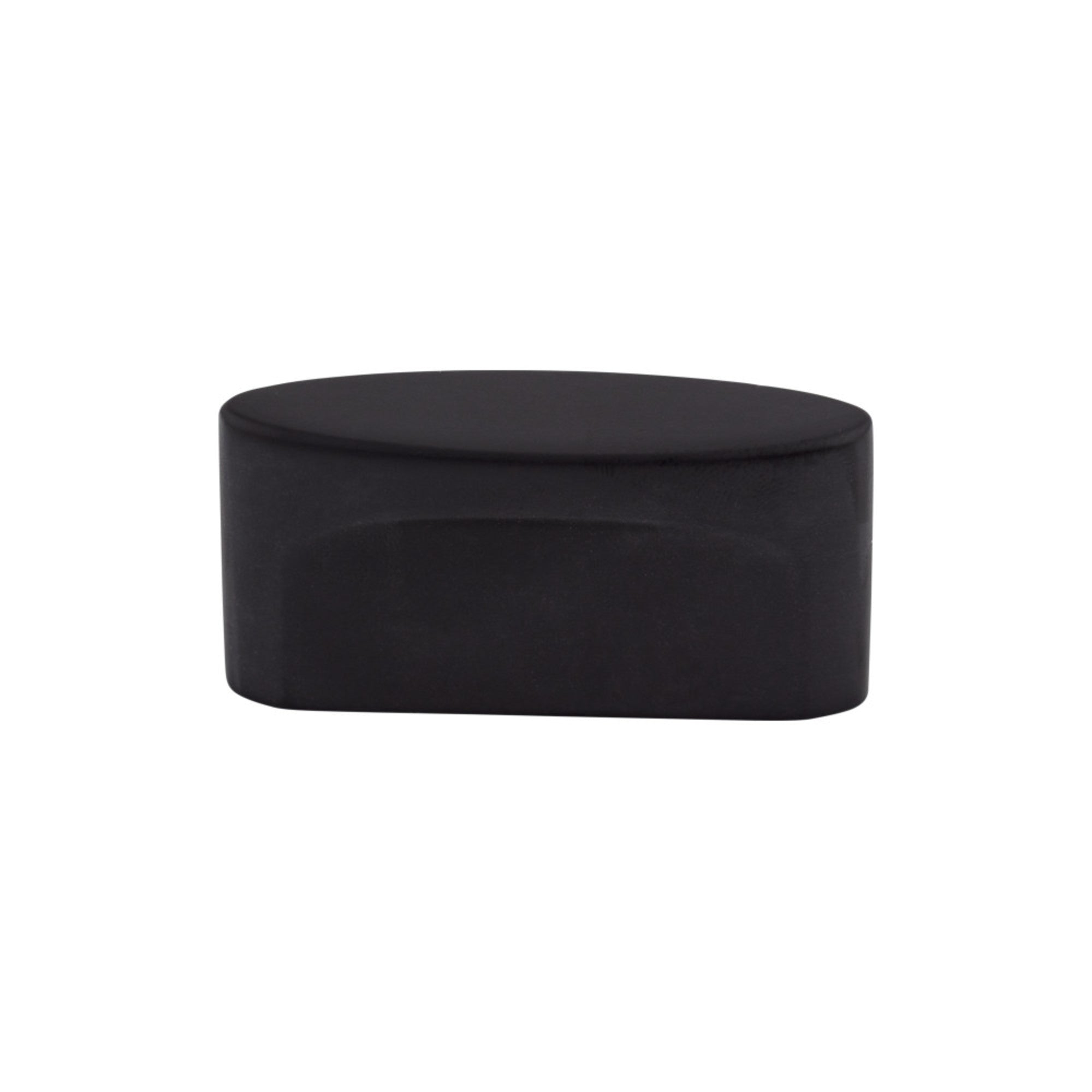 Oval Slot Oval Knob - Flat Black
