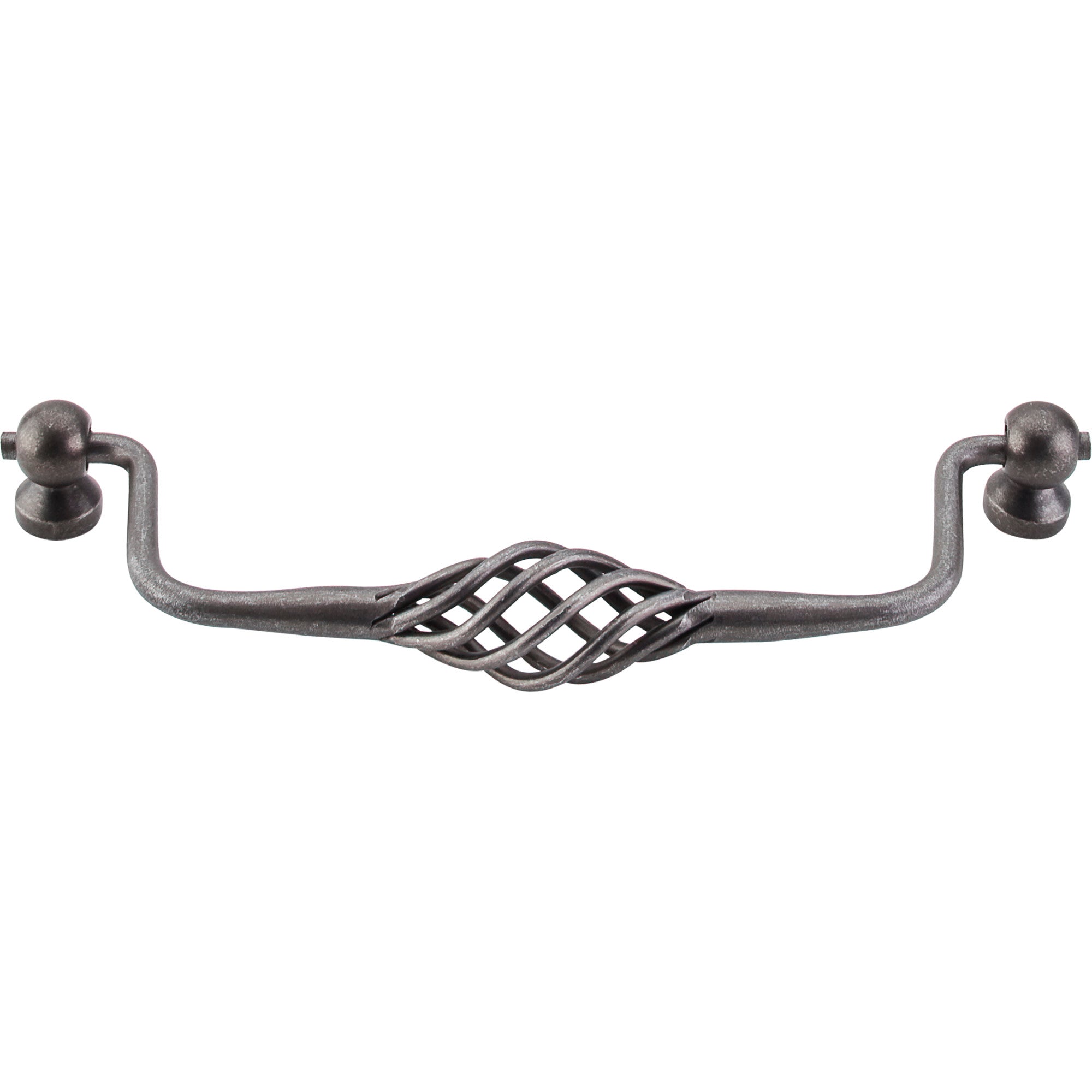 Twisted Wire Drop Handle - Pewter