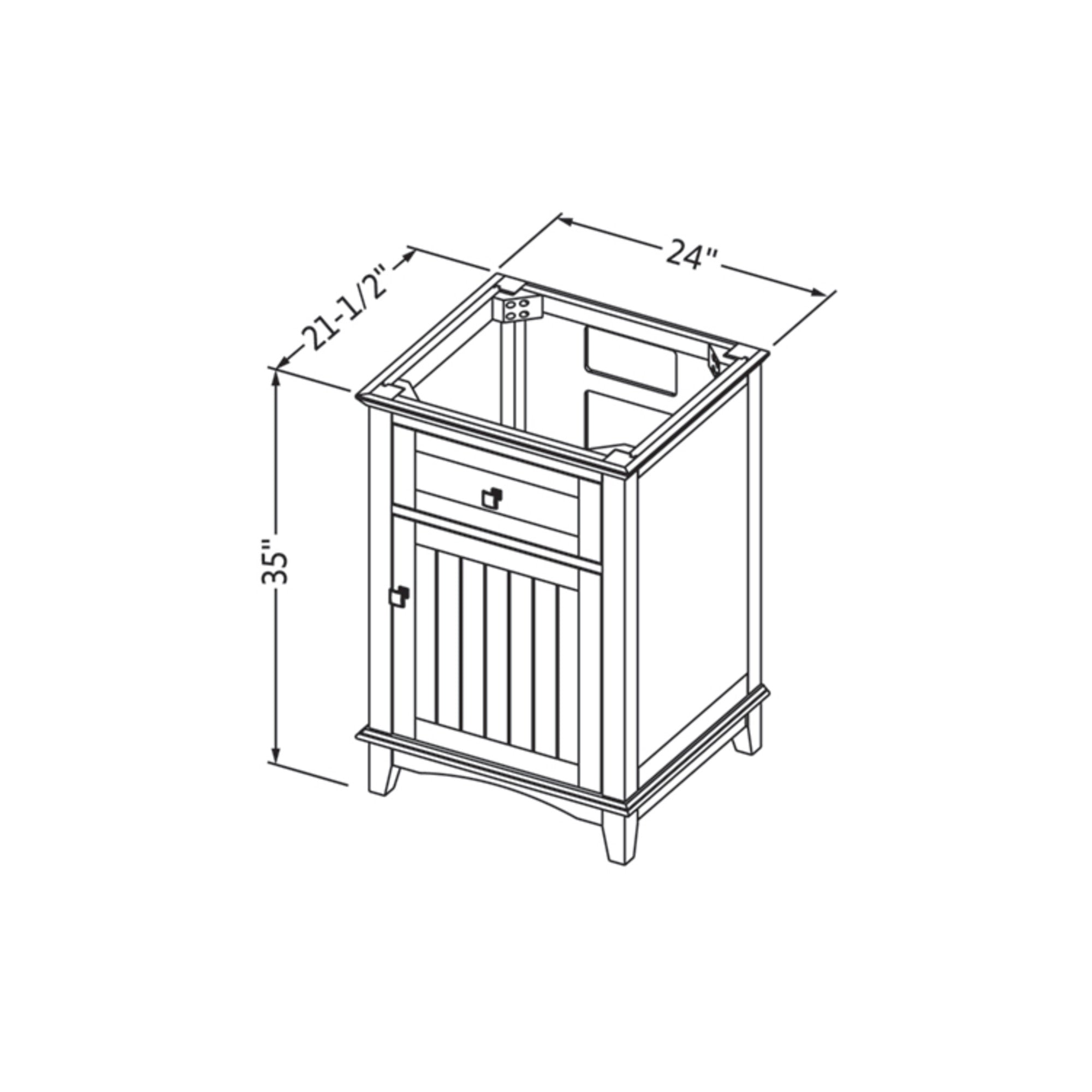 24" Savino Vanity – Grey