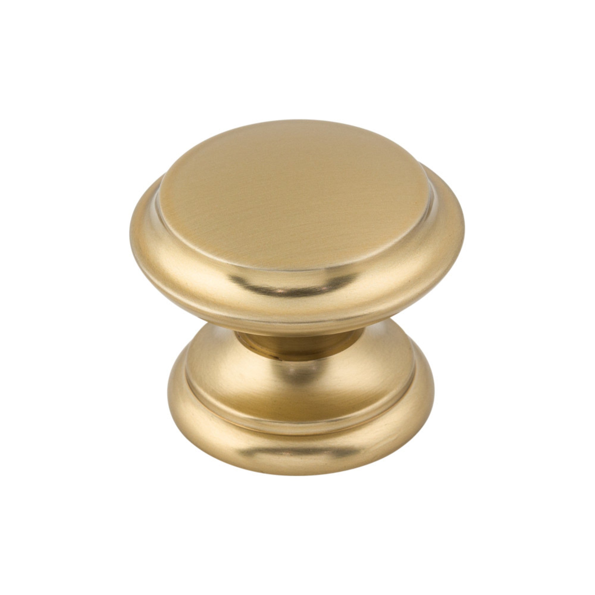 Flat Top Round Knob - Honey Bronze