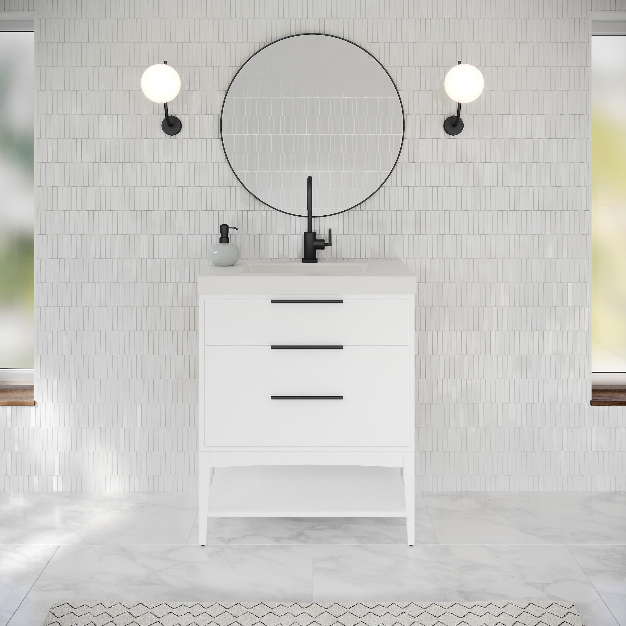 30" Gardner Vanity – White