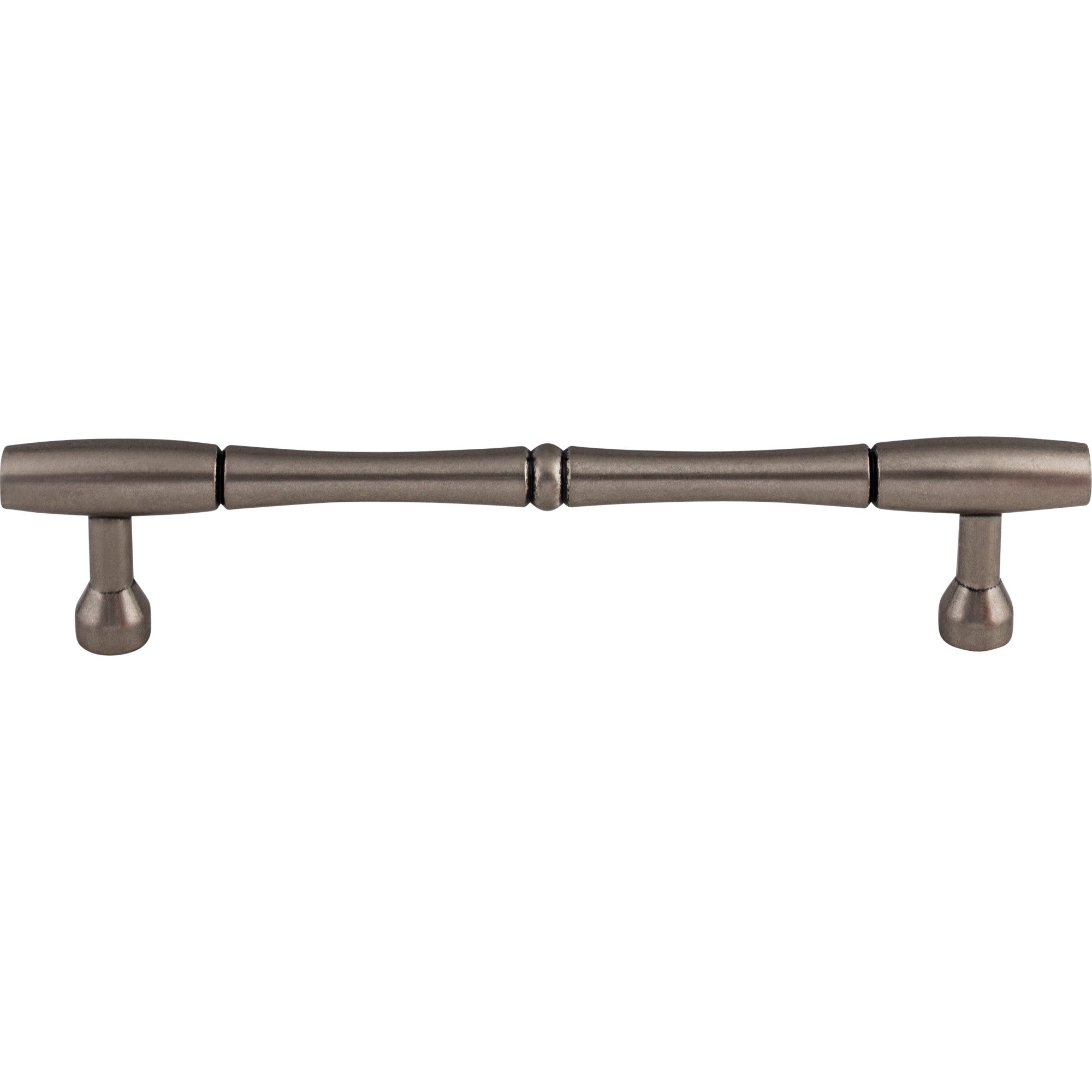 Nouveau Bamboo 7" Center to Center Bar Pull - Pewter Antique