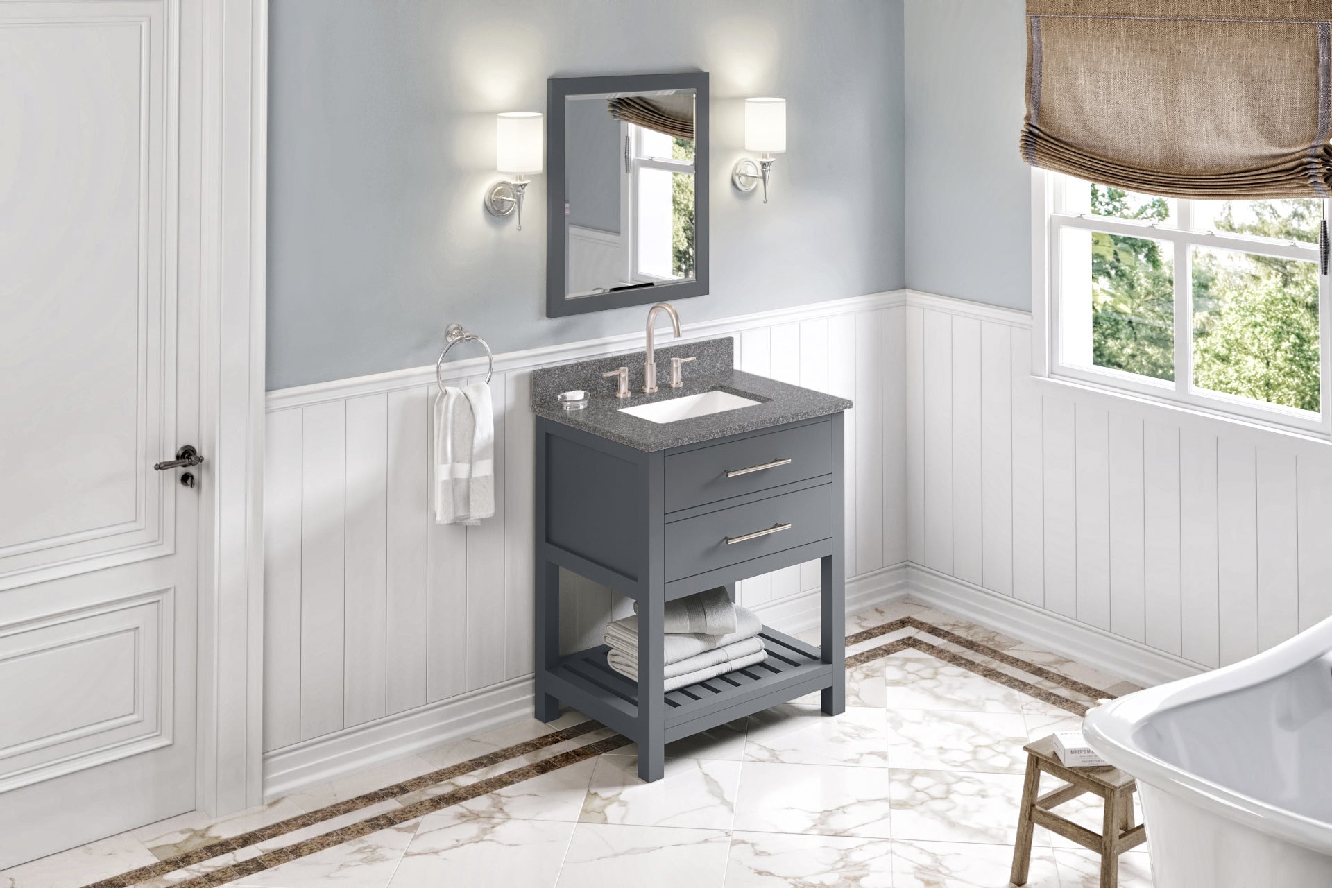 30" Wavecrest Vanity – Grey