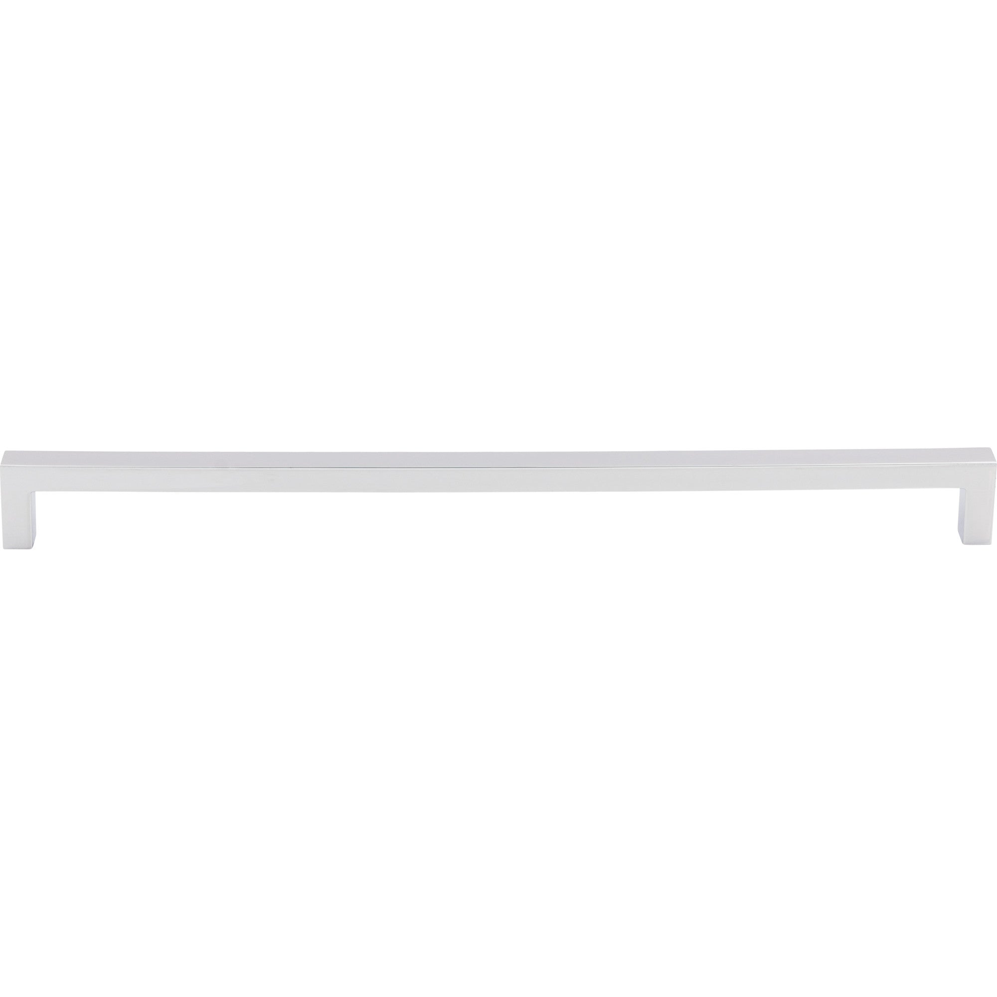 Square Bar 12 5/8" Center to Center Bar Pull - Polished Chrome