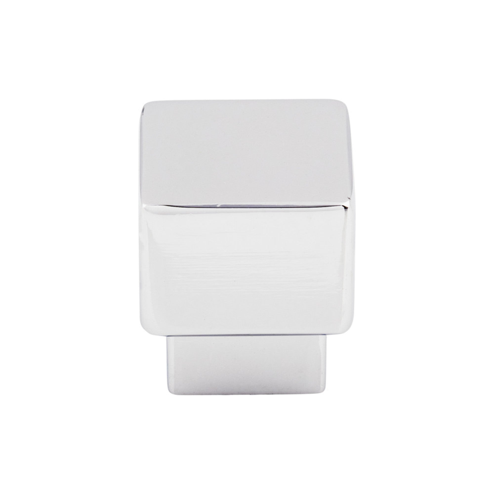 Tapered 1" Length Square Knob - Polished Chrome
