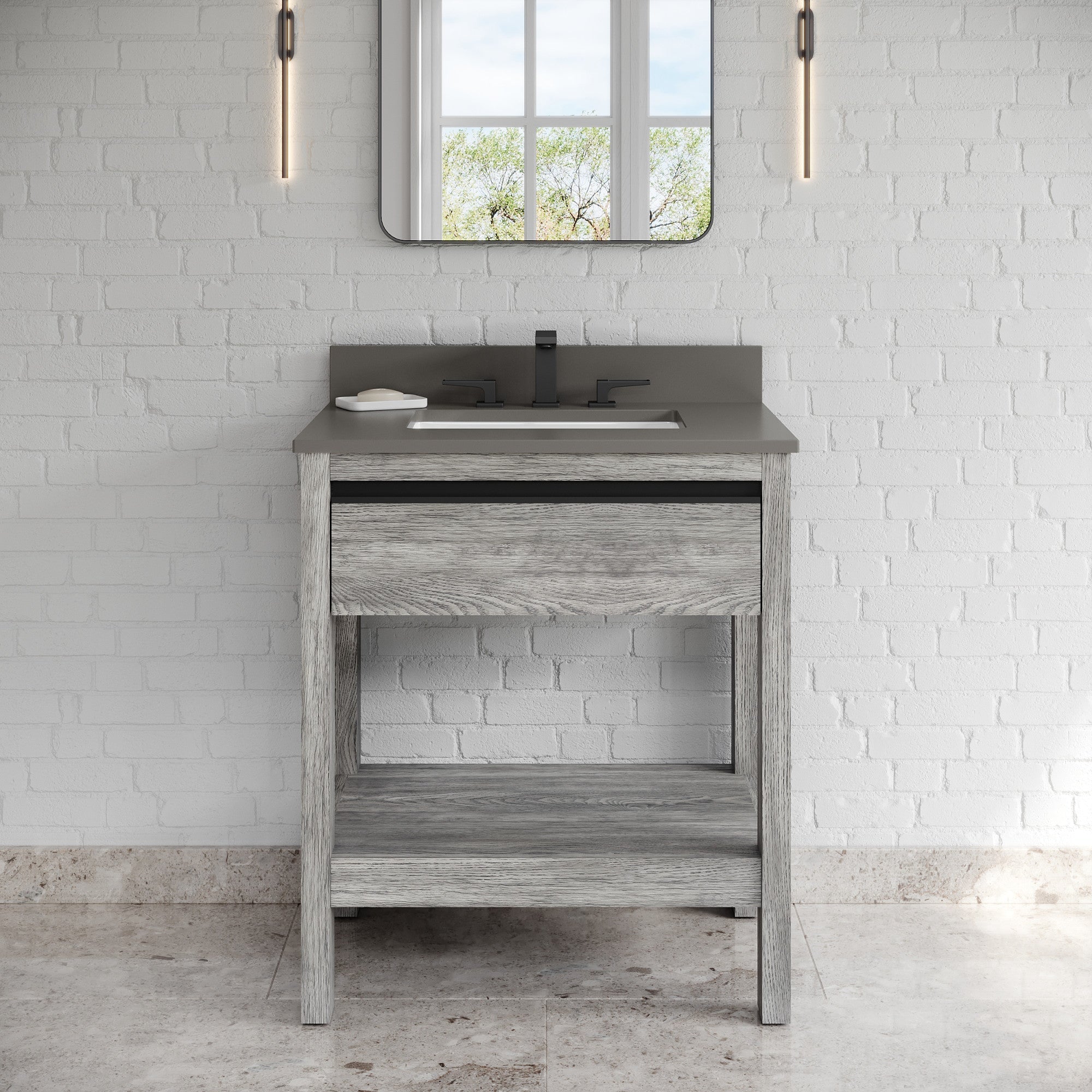 30" Jubilee Vanity – Weathered Grey