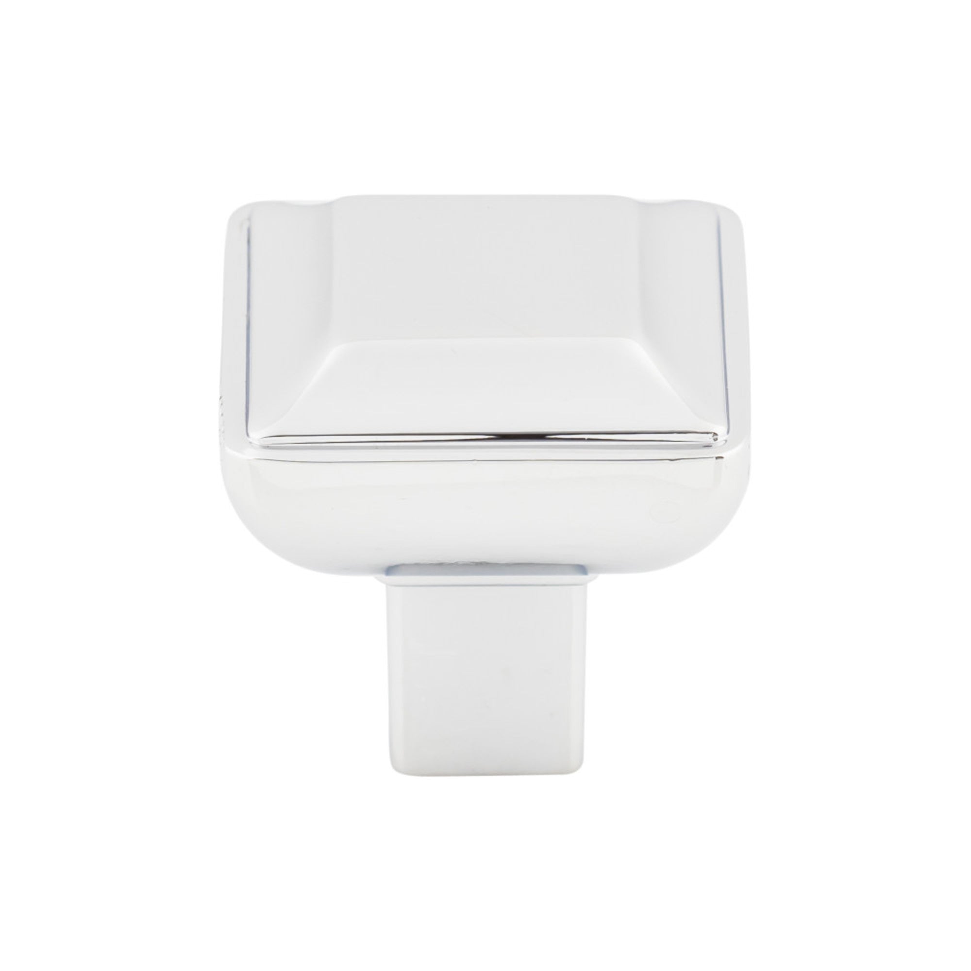 Podium 1 1/8" Length Square Knob - Polished Chrome