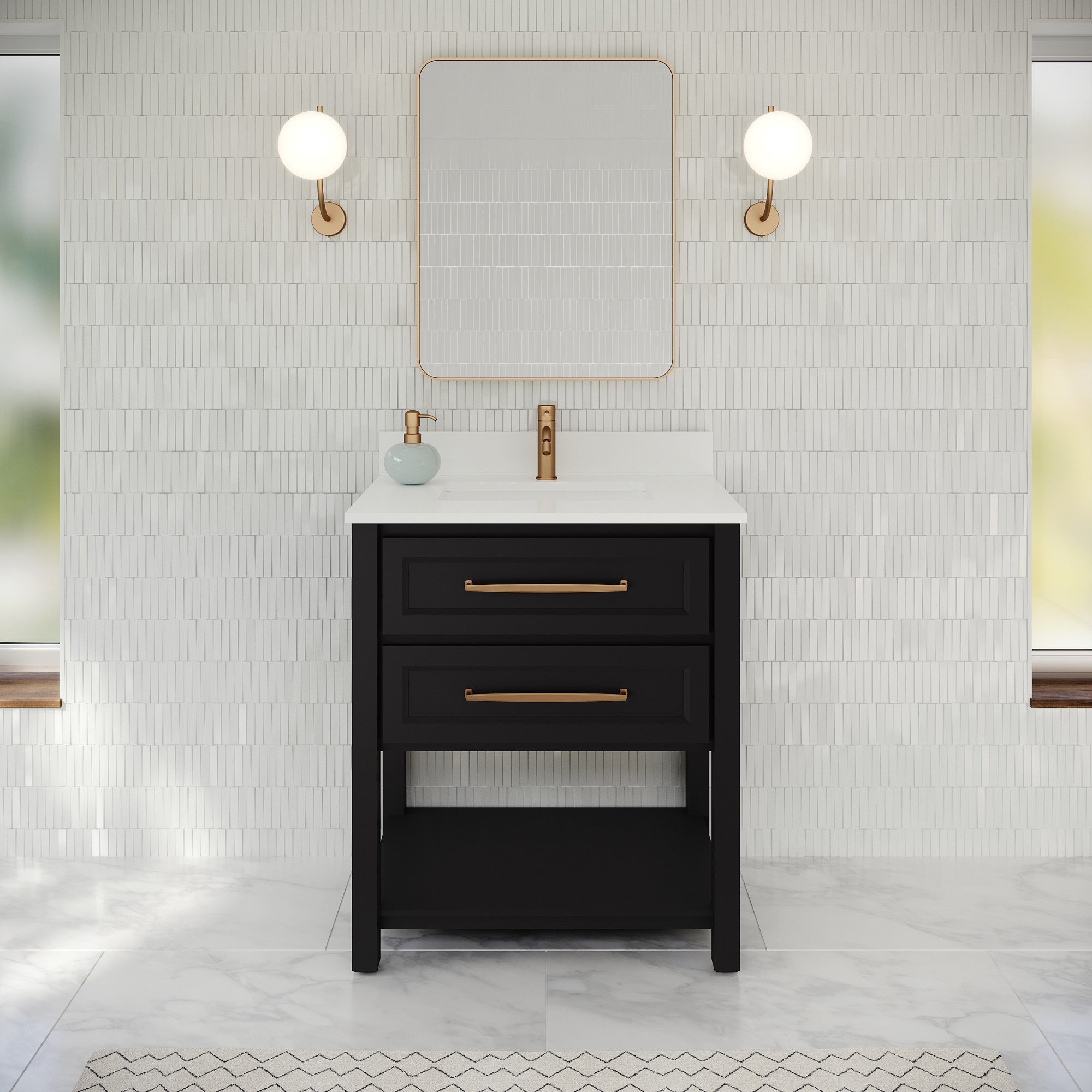 30" Kipling Vanity – Blue Steel