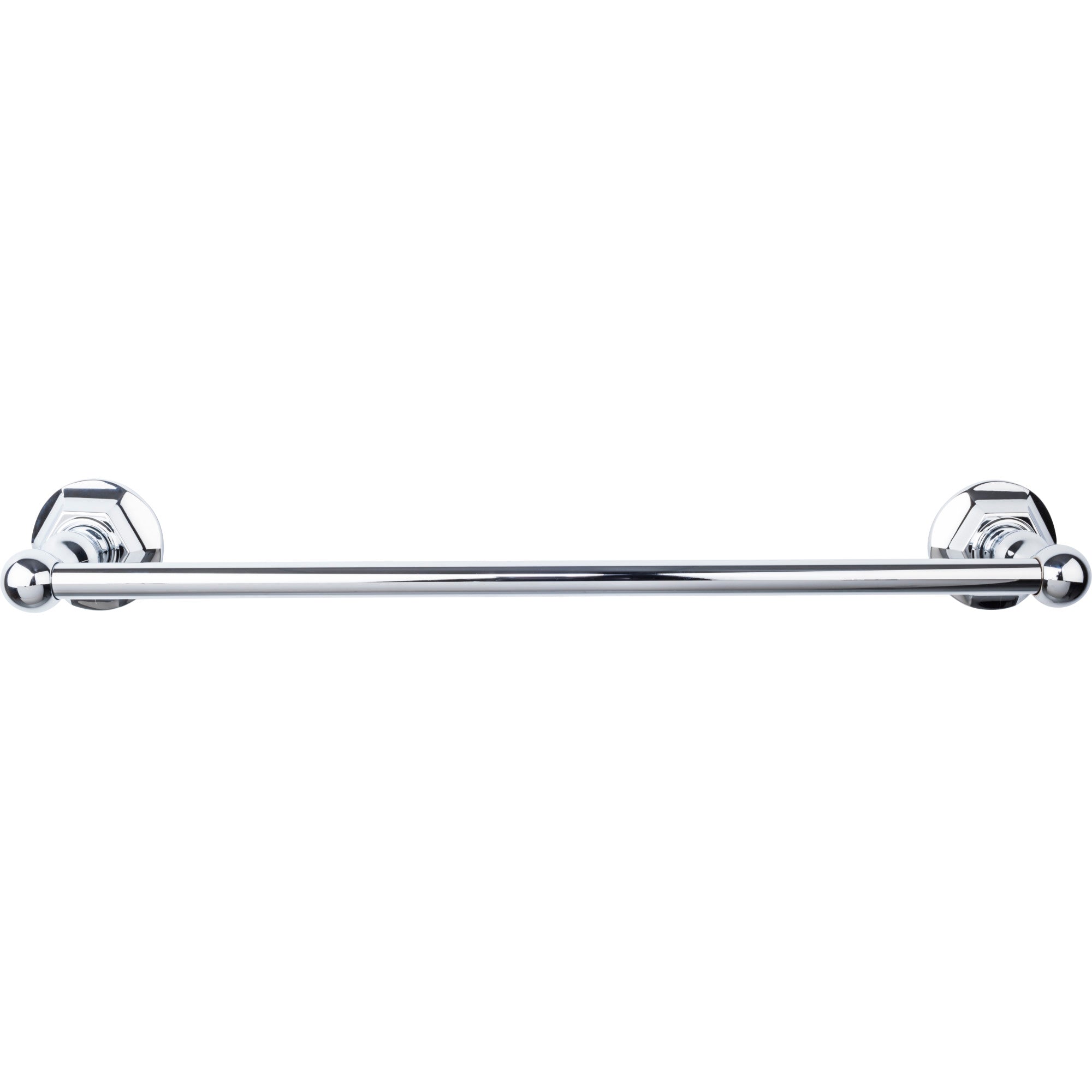 TOP BATH (R) Edwardian Bath Single 20 1/2" Wall Mounted  Towel Bar - Polished Chrome