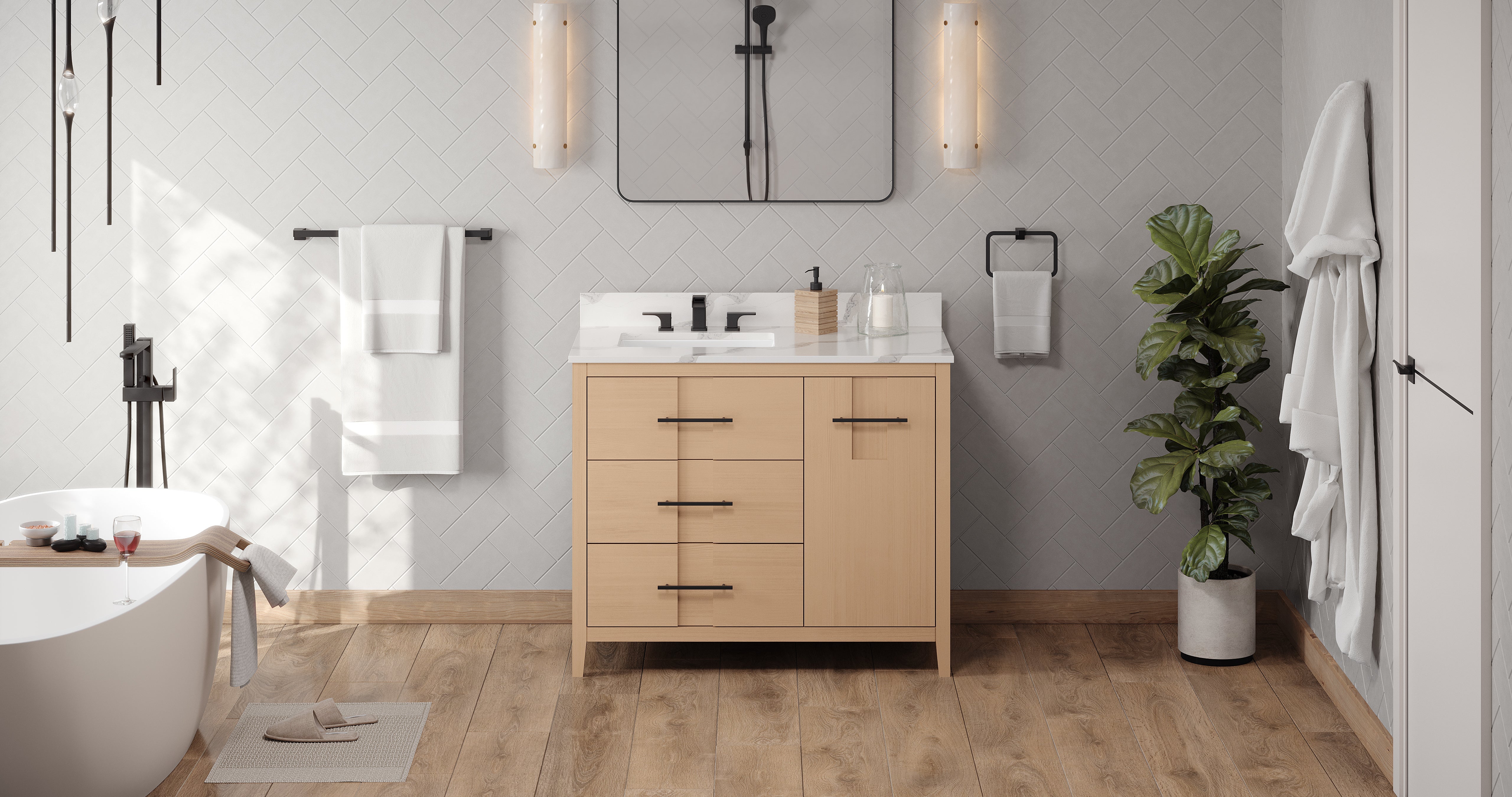 42" Katara Vanity – Left Offset