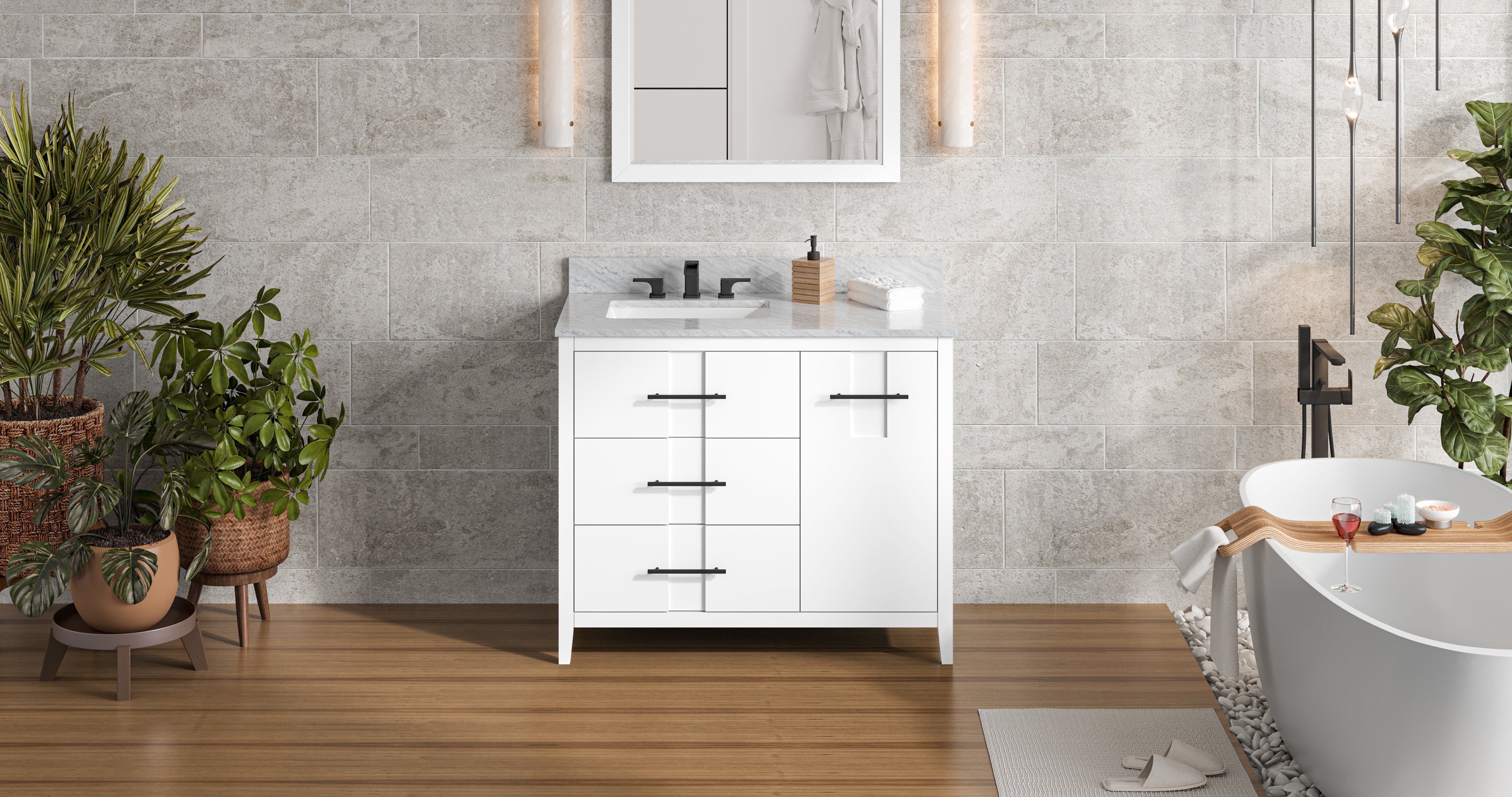 42" Katara Vanity – Left Offset