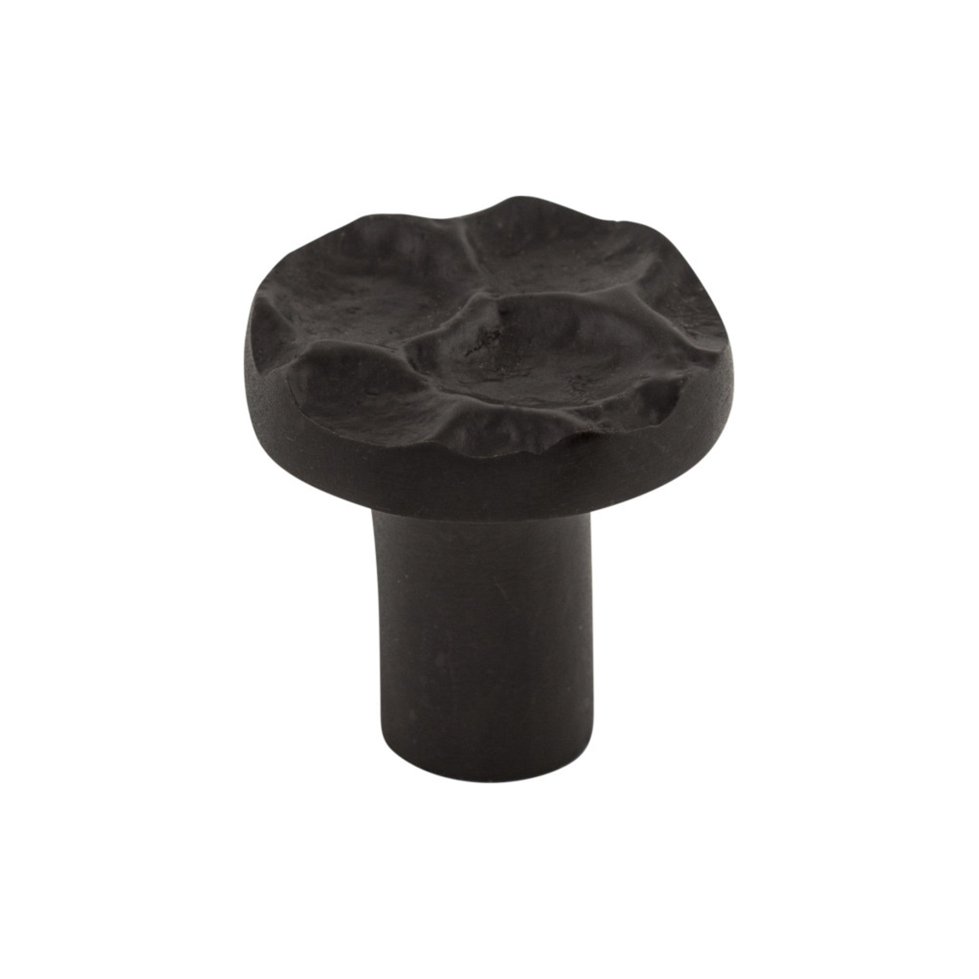Cobblestone Round Knob - Coal Black